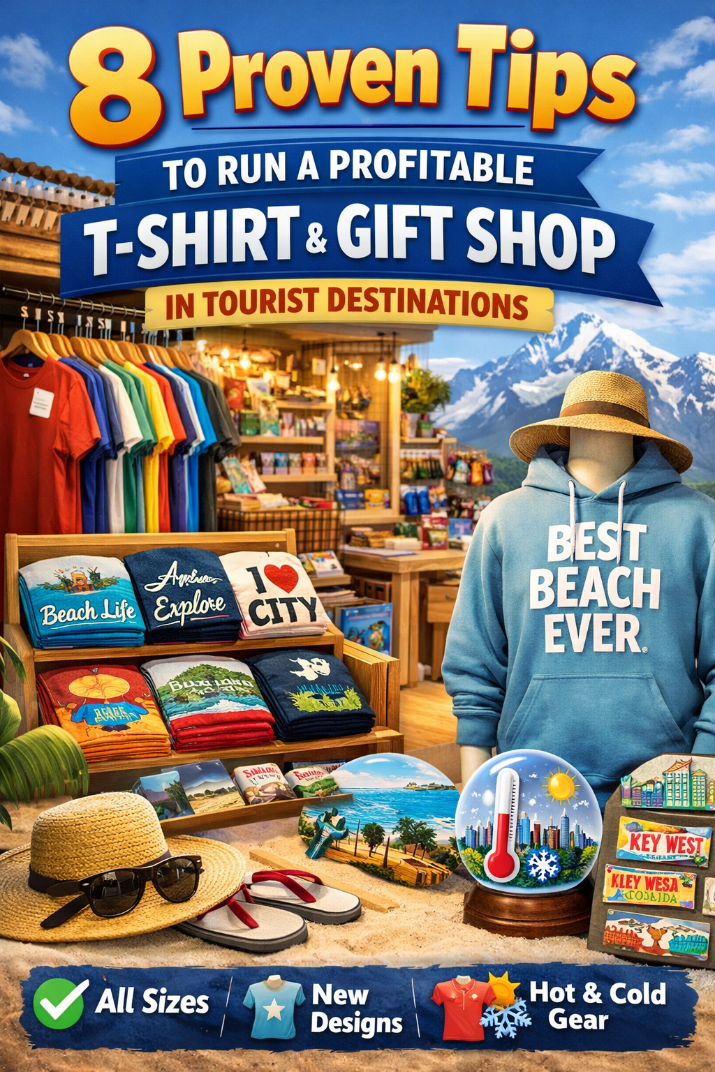 8 Proven Tips to Run a Profitable T-Shirt & Gift Shop in Tourist Destinations