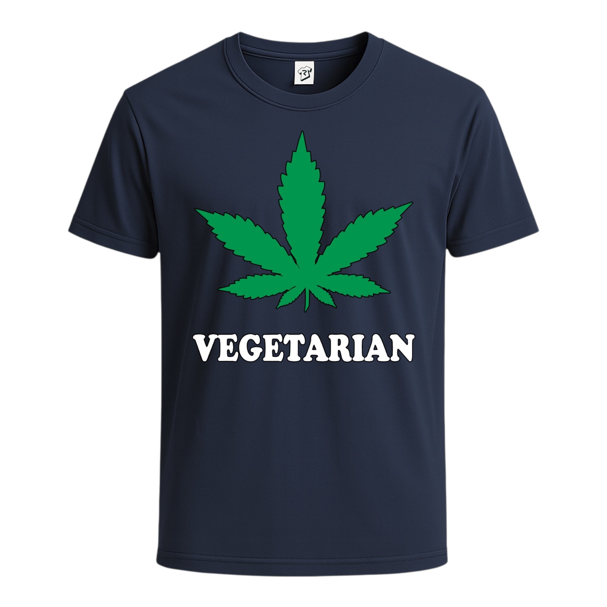 Tees Club graphic tee Vegetarian - Cotton Tee Navy Size L detail