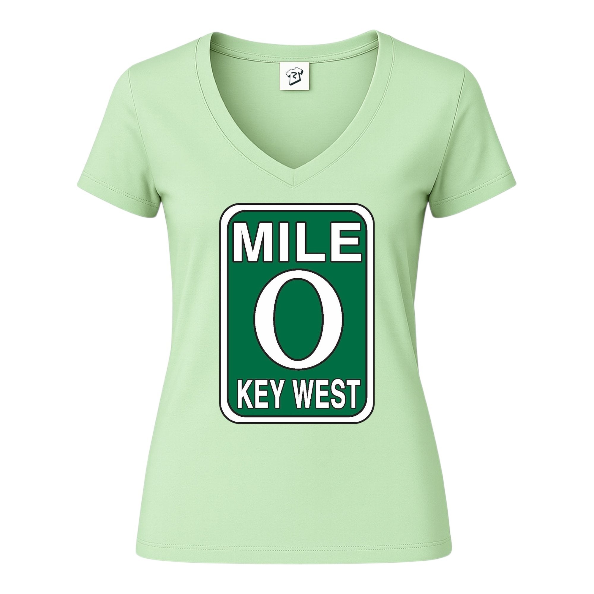 Tees Club v-neck t-shirt Mile 0 KW - V-Neck Tee Black Size XS front view