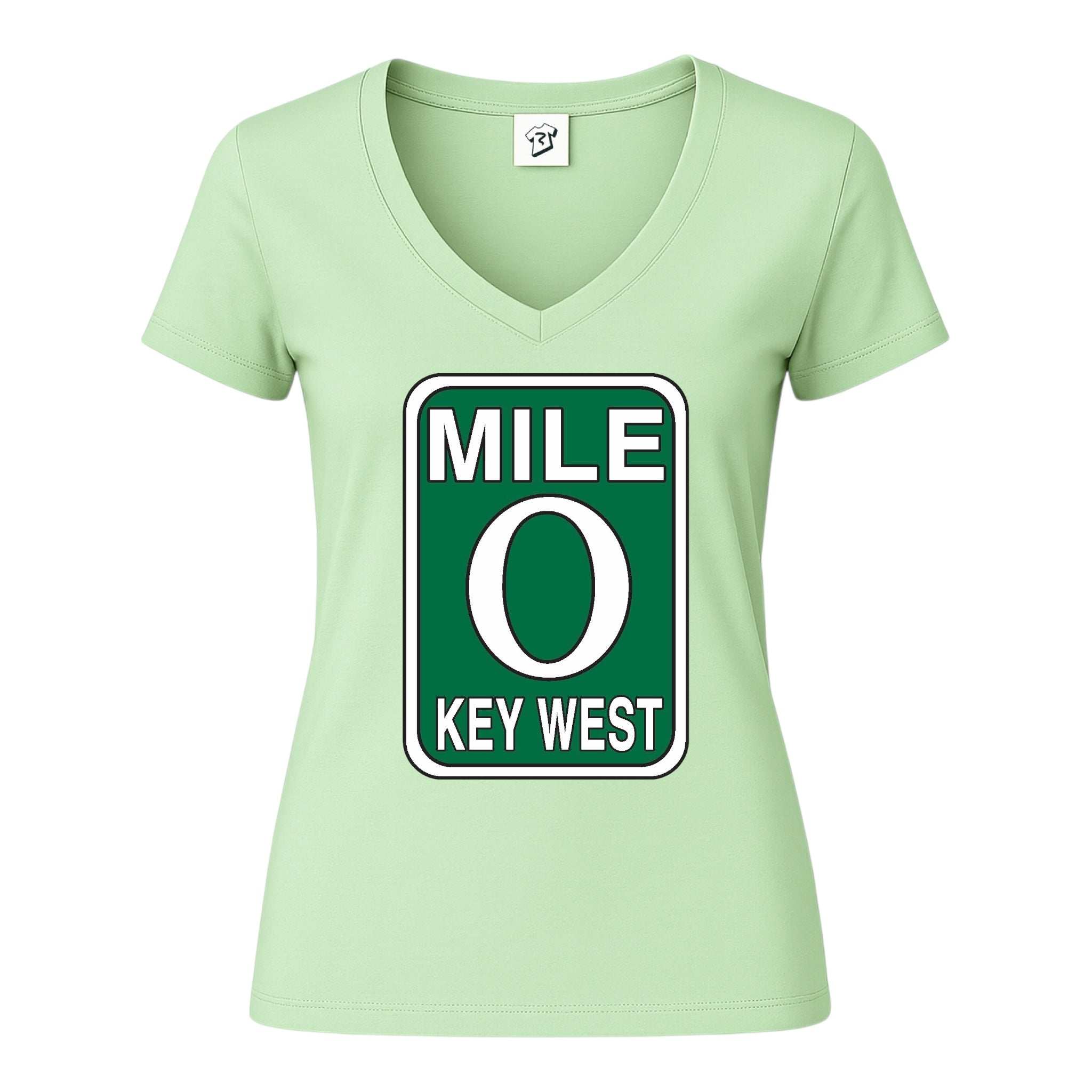 Tees Club v-neck t-shirt Mile 0 KW - V-Neck Tee Black Size XS front view