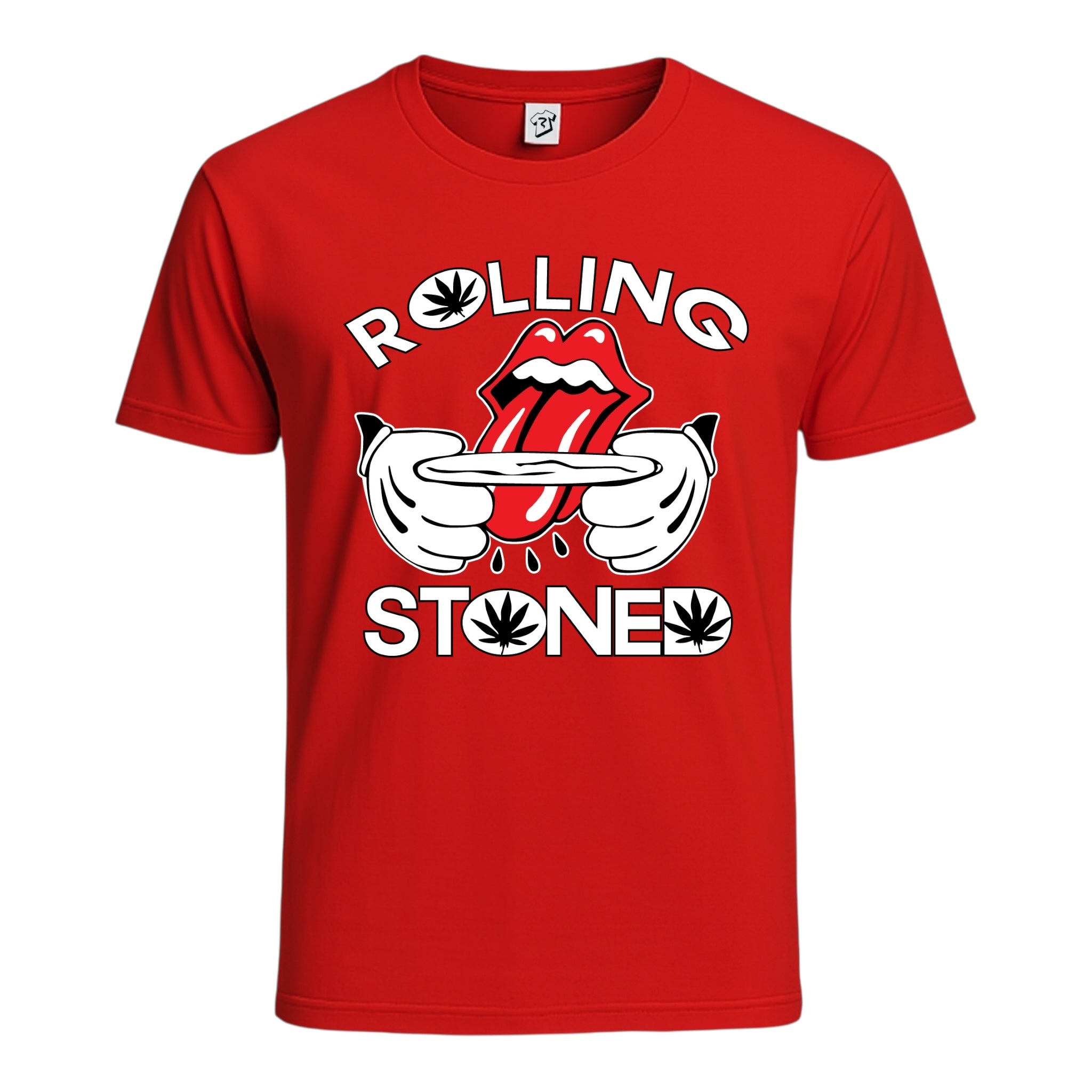 Tees Club graphic tee Rolling Stoned - Cotton Tee Navy Size 3XL detail