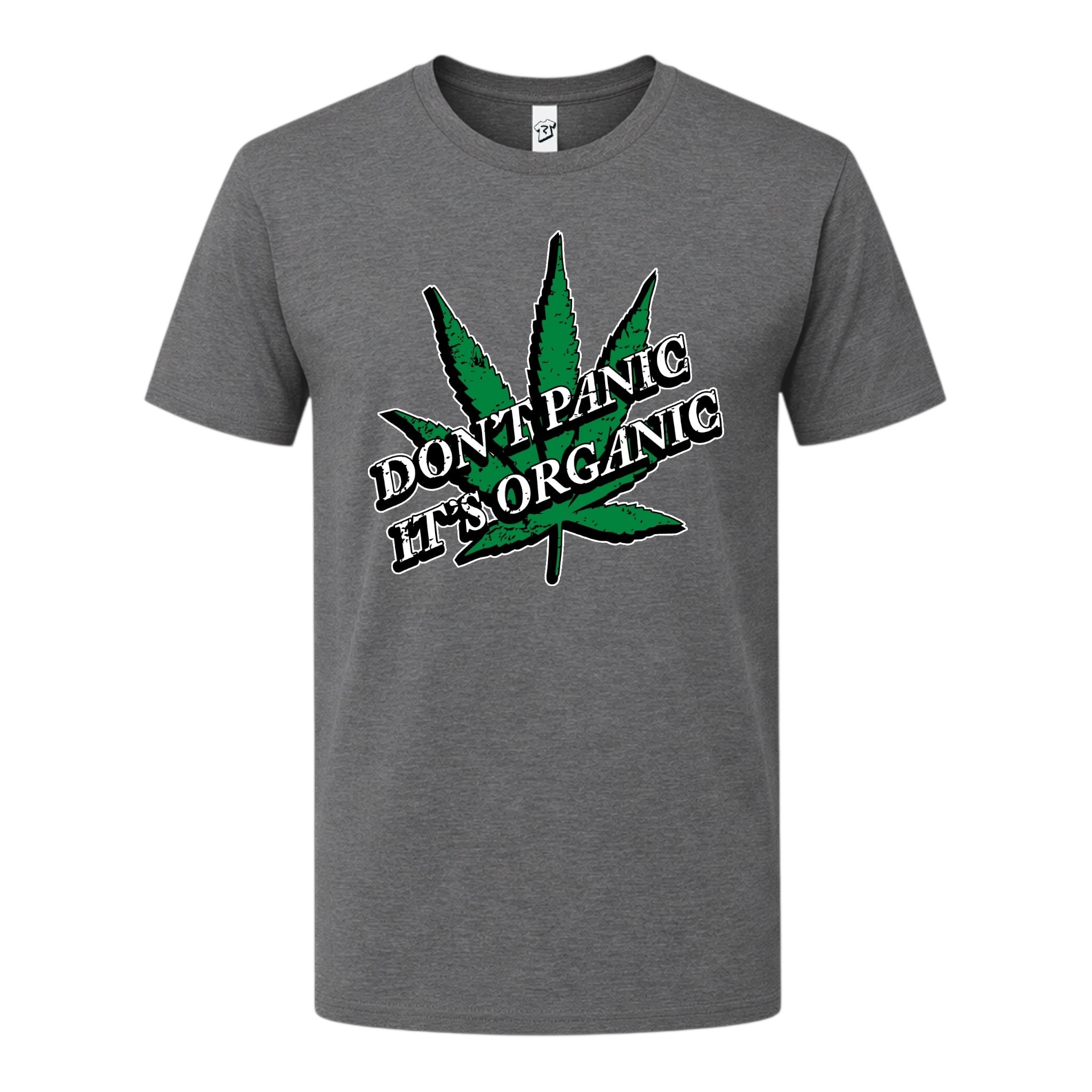 Tees Club graphic tee Don't Panic It's Organic - Premium Tee Black Size L detail