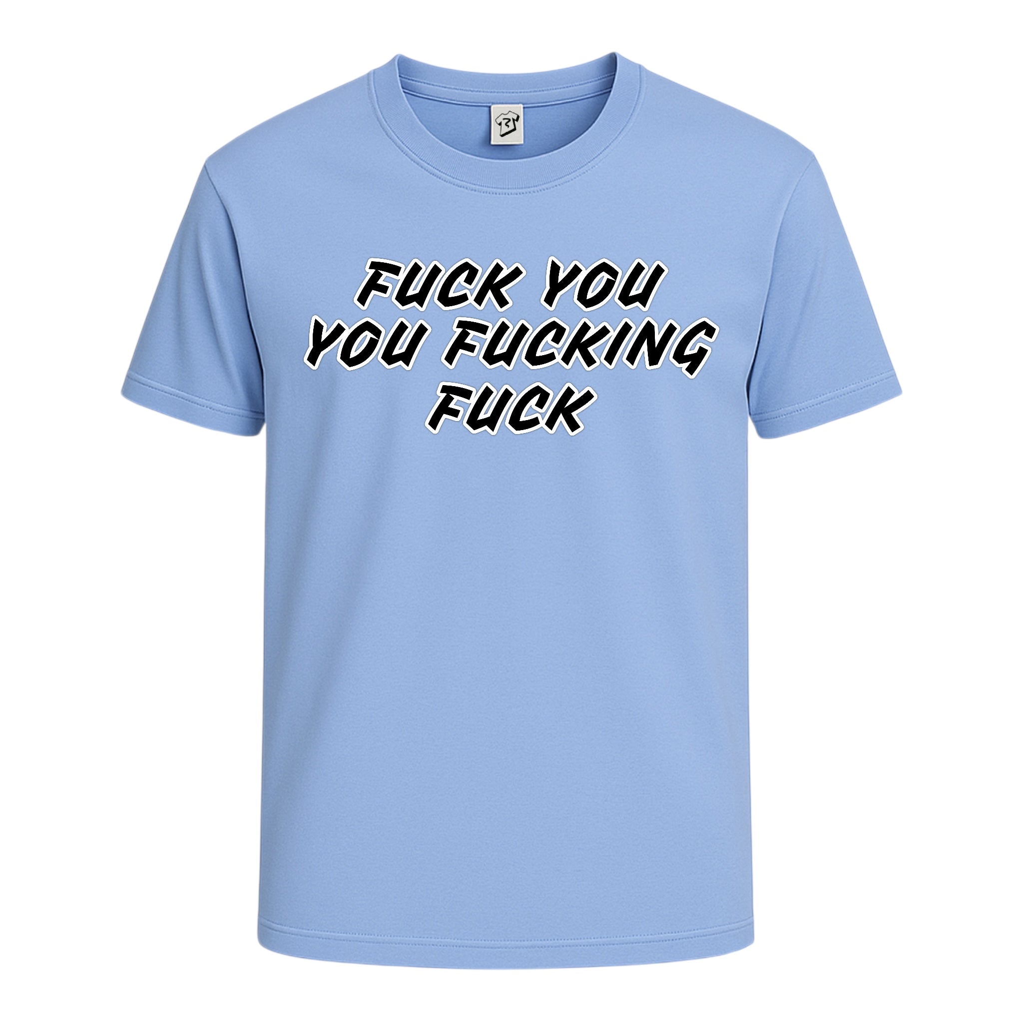 Tees Club graphic tee Fuck You You Fucking Fuck - Cotton Tee Navy Size M detail