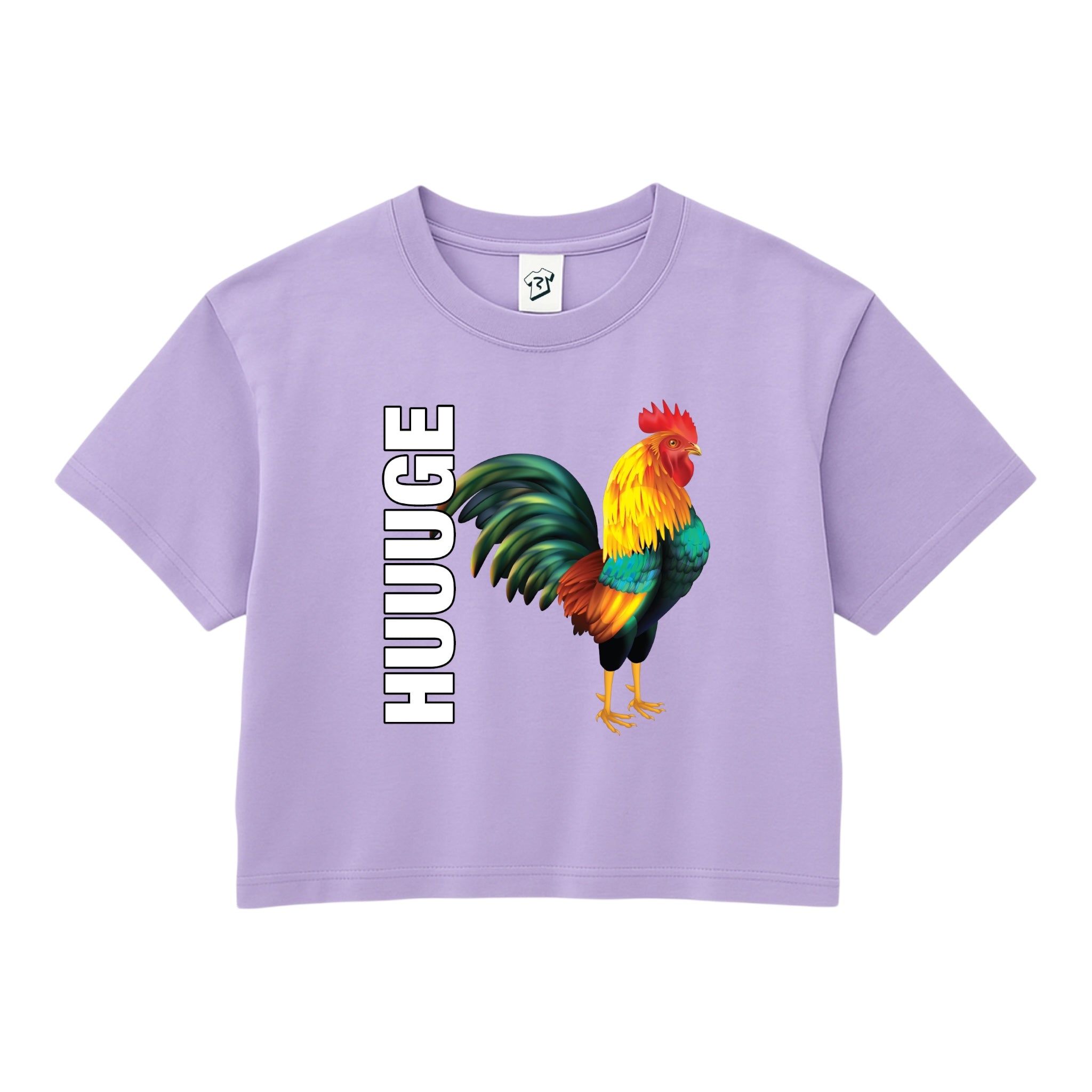 Tees Club crop top Huge Cock - Crop Top Black Size XS front view