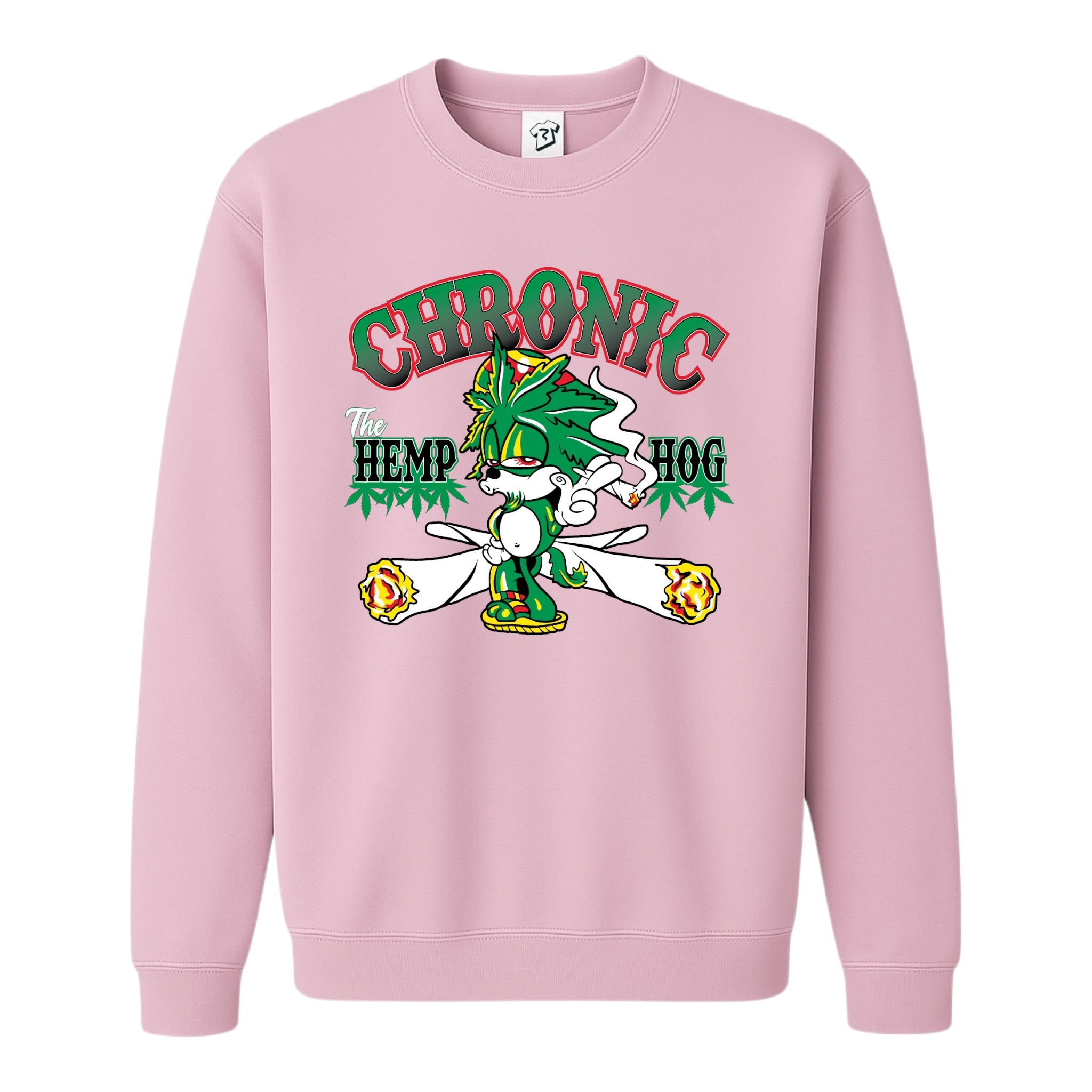 Tees Club crewneck sweatshirt Chronic Hemp Dog - Sweatshirt Black Size M detail