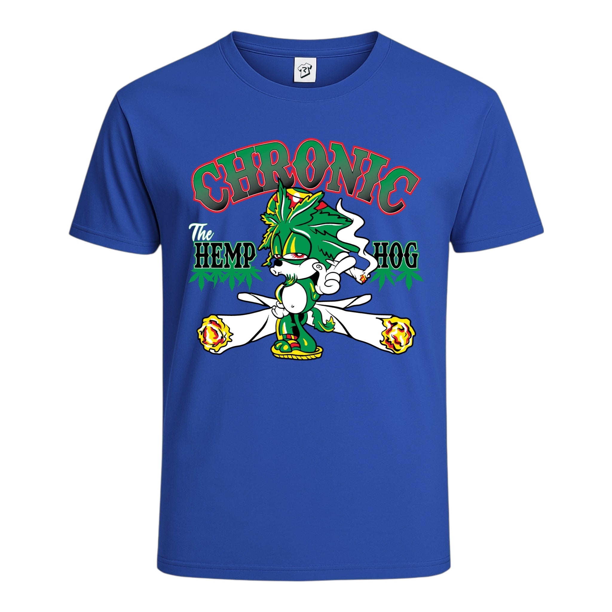 Tees Club graphic tee Chronic Hemp Dog - Cotton Tee Navy Size XL detail