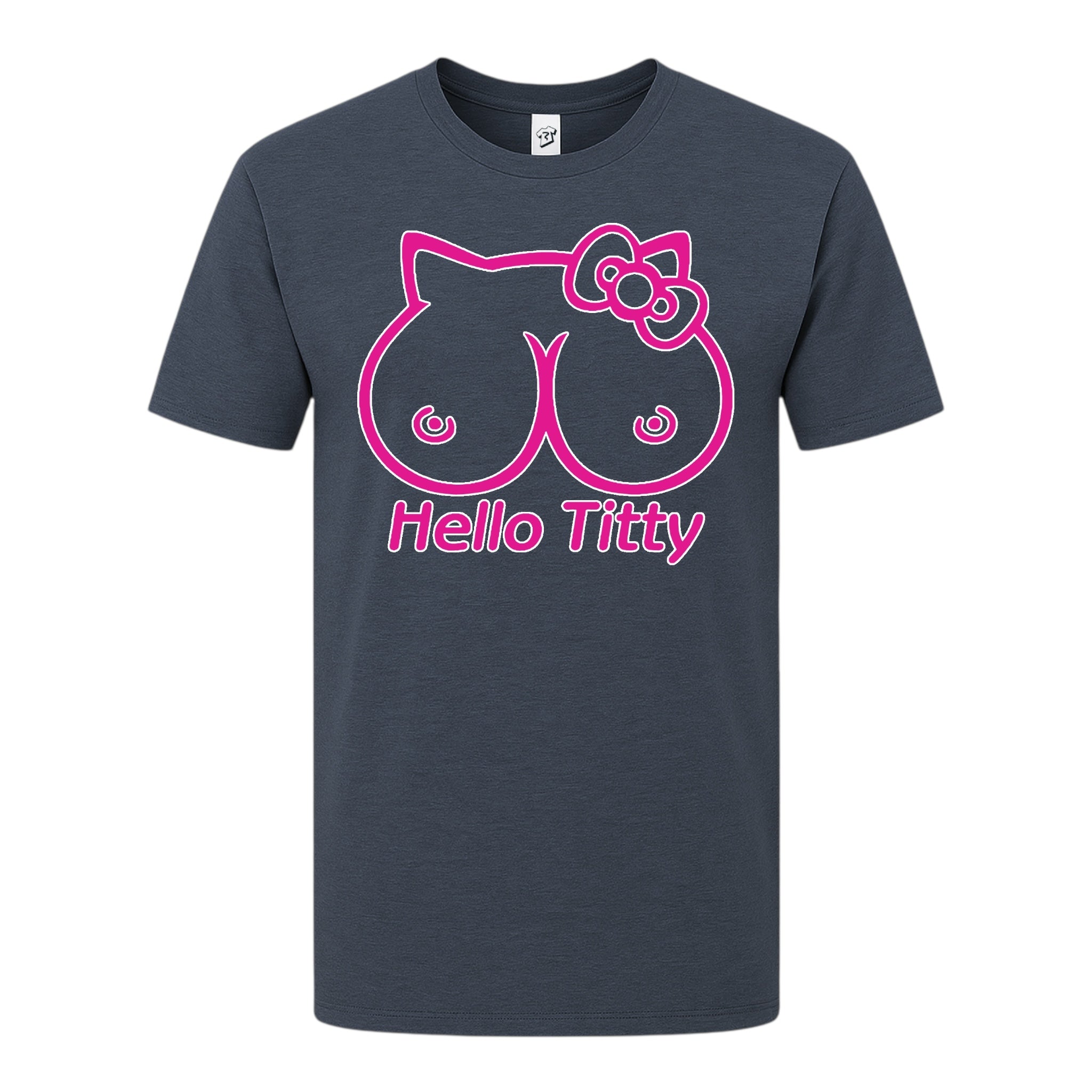 Tees Club graphic tee Hello Titty - Premium Tee Black Size L detail
