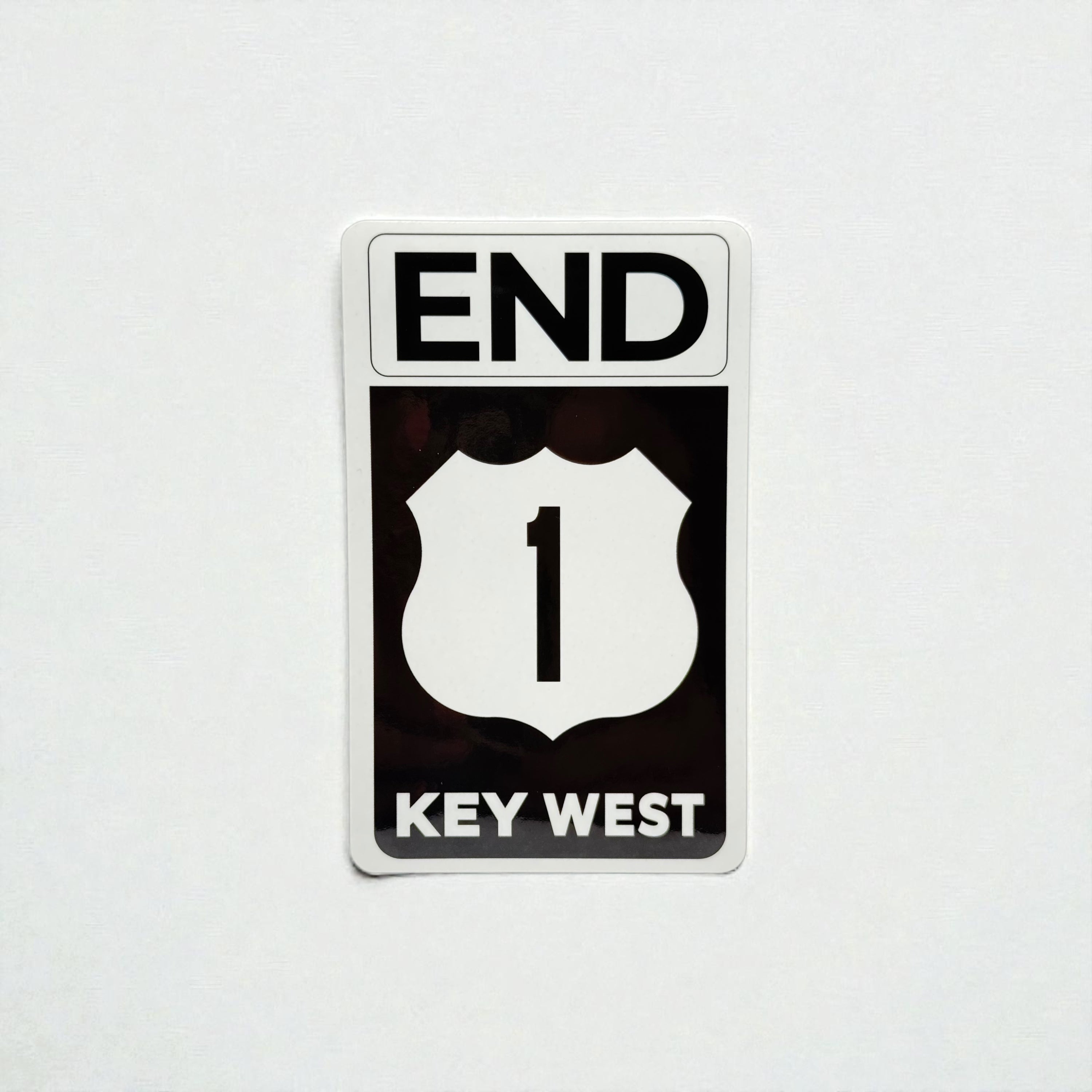 Tees Club vinyl sticker pack The End (US 1) - Sticker (4" x 3") X3 pack front view