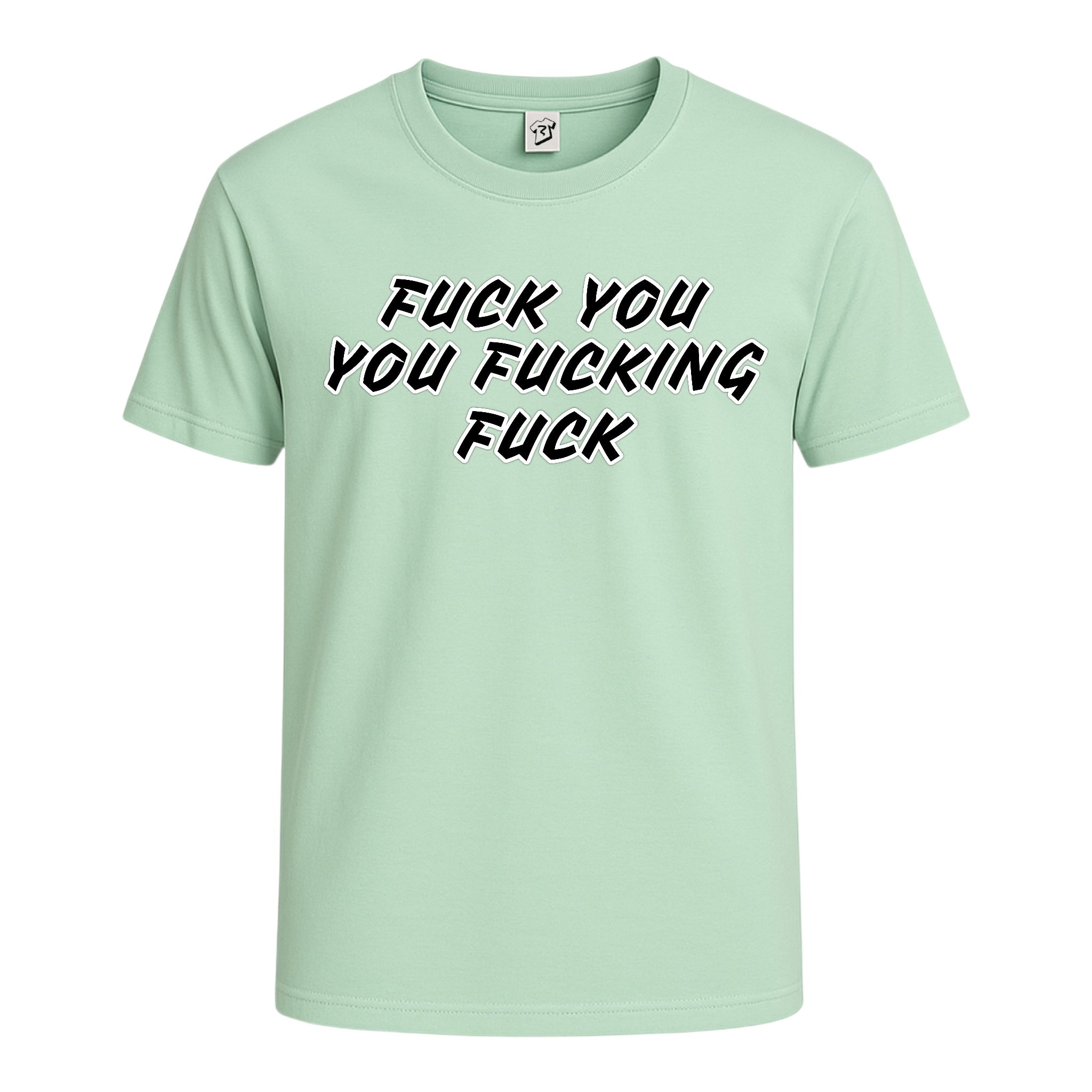 Tees Club graphic tee Fuck You You Fucking Fuck - Cotton Tee Navy Size S back view