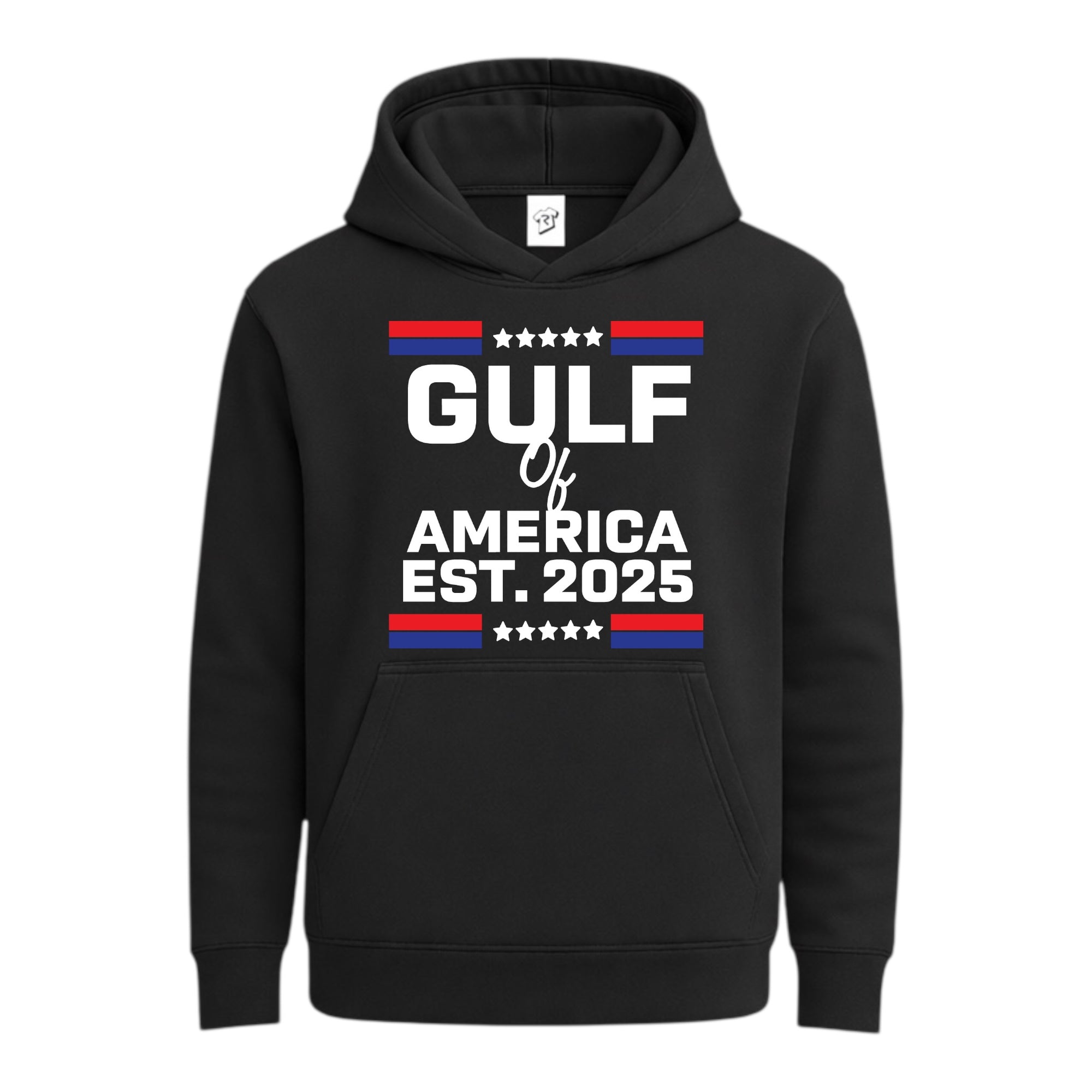 Tees Club streetwear hoodie Gulf of America EST 2025 - Hoodie Navy Size S back view