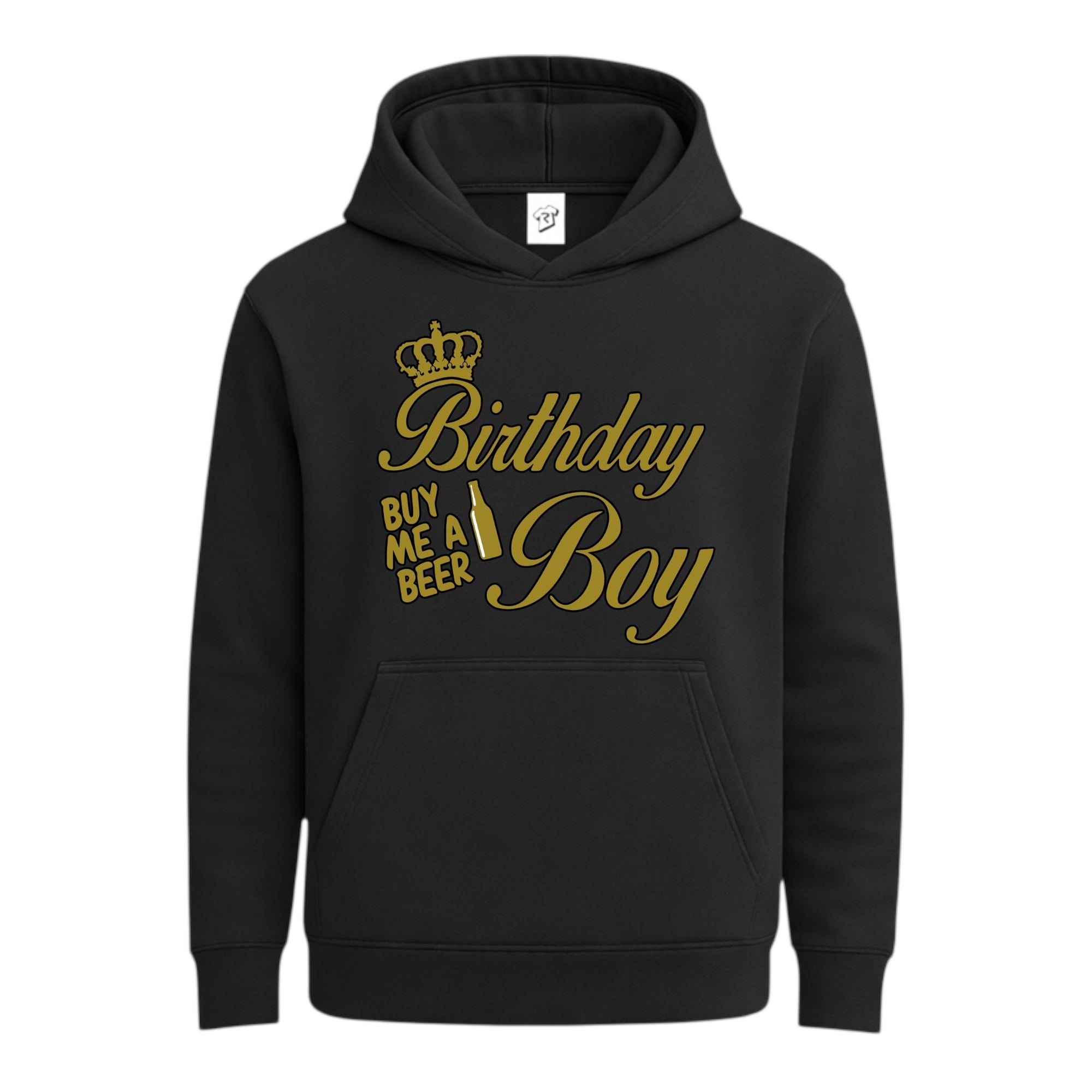 Tees Club streetwear hoodie Birthday Boy (Buy Me a Beer) - Hoodie Navy Size S front view