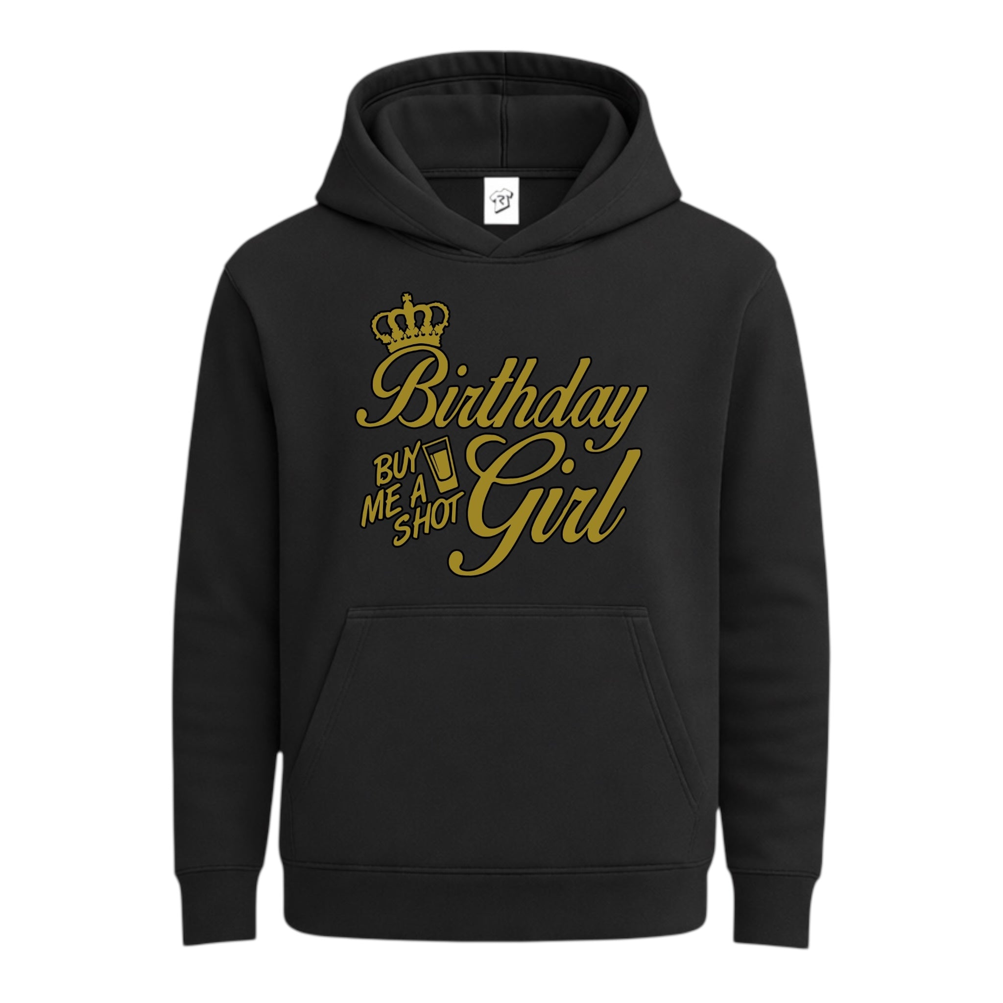 Tees Club streetwear hoodie Birthday Girl (Buy Me a Shot) - Hoodie Navy Size M detail