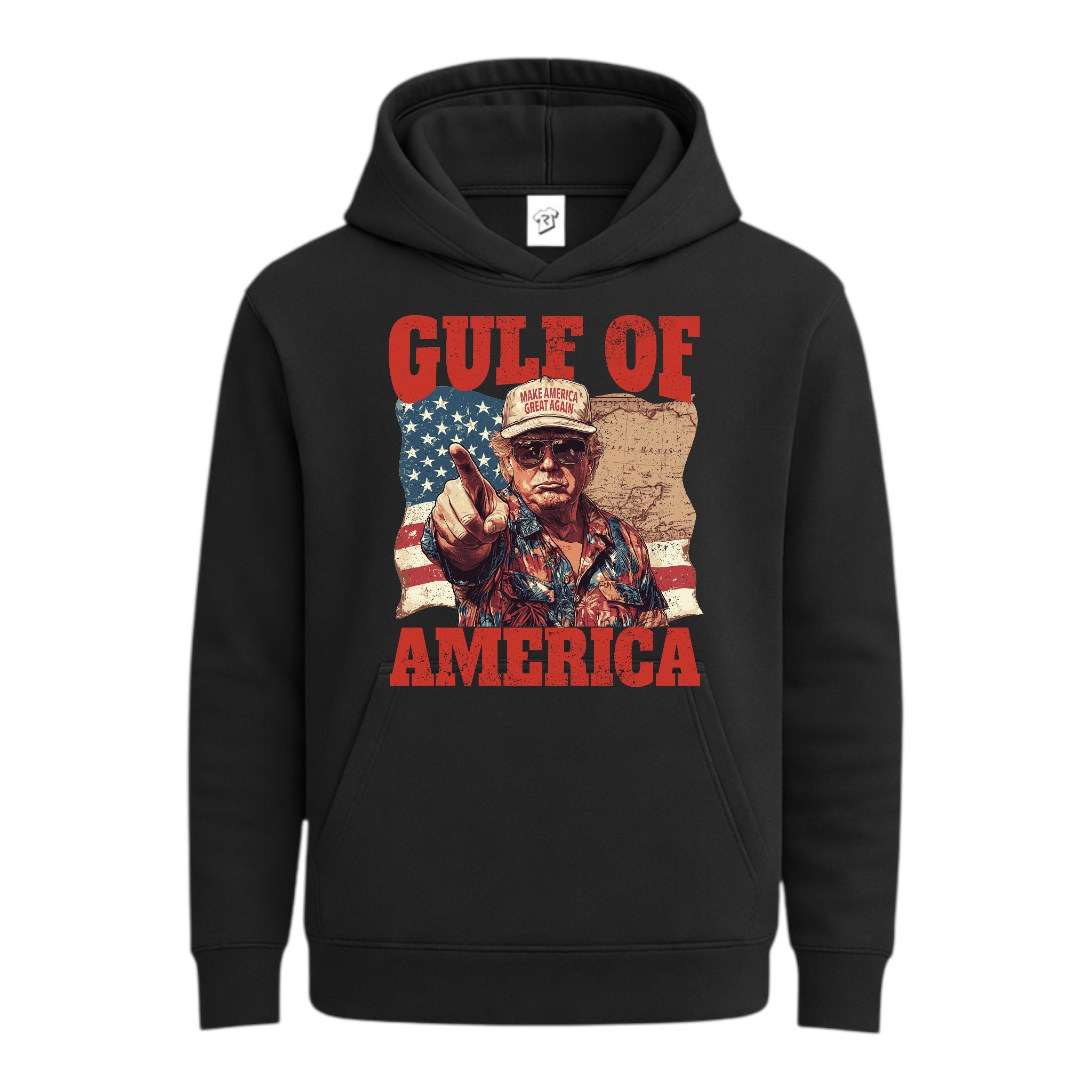 Tees Club streetwear hoodie Gulf of America Jimmy Buffett - Hoodie Navy Size S front view