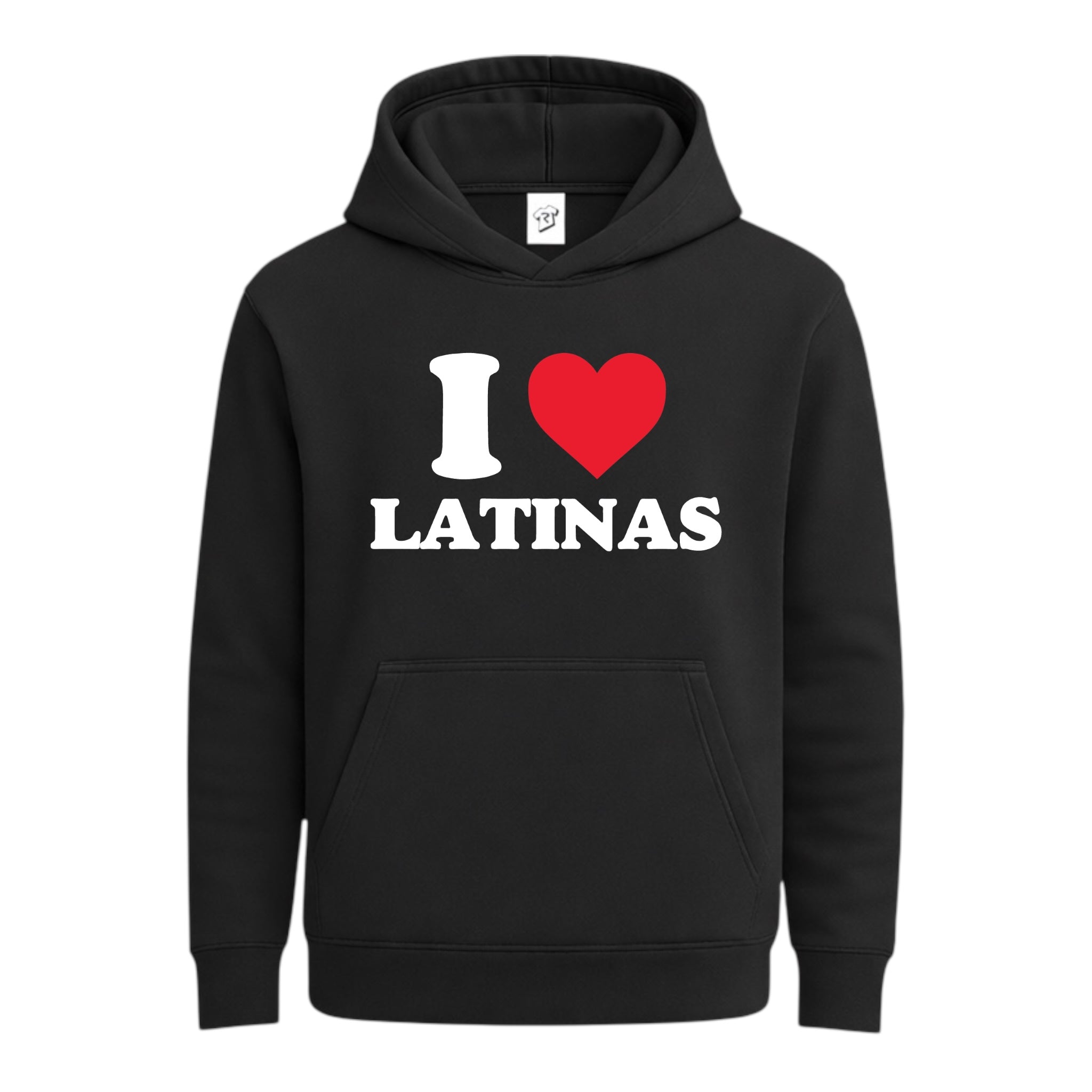 Tees Club streetwear hoodie I Love Latinas - Hoodie Navy Size L detail