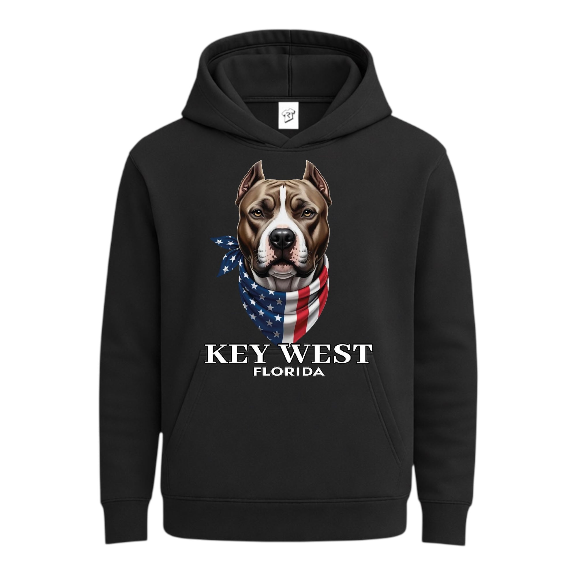 Tees Club streetwear hoodie Pitbull KW - Hoodie Navy Size S front view