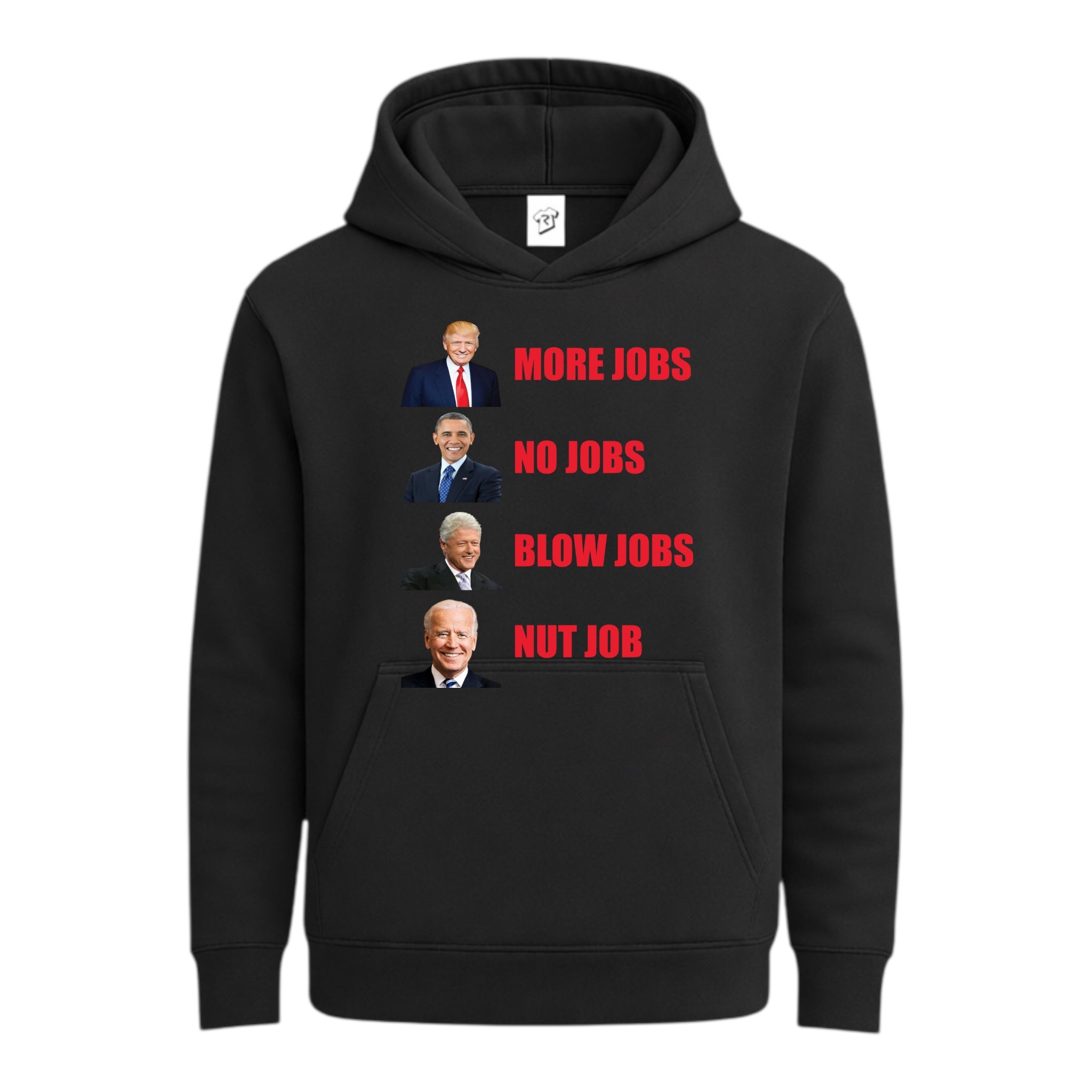 Tees Club streetwear hoodie More Jobs No Jobs - Hoodie Navy Size M detail