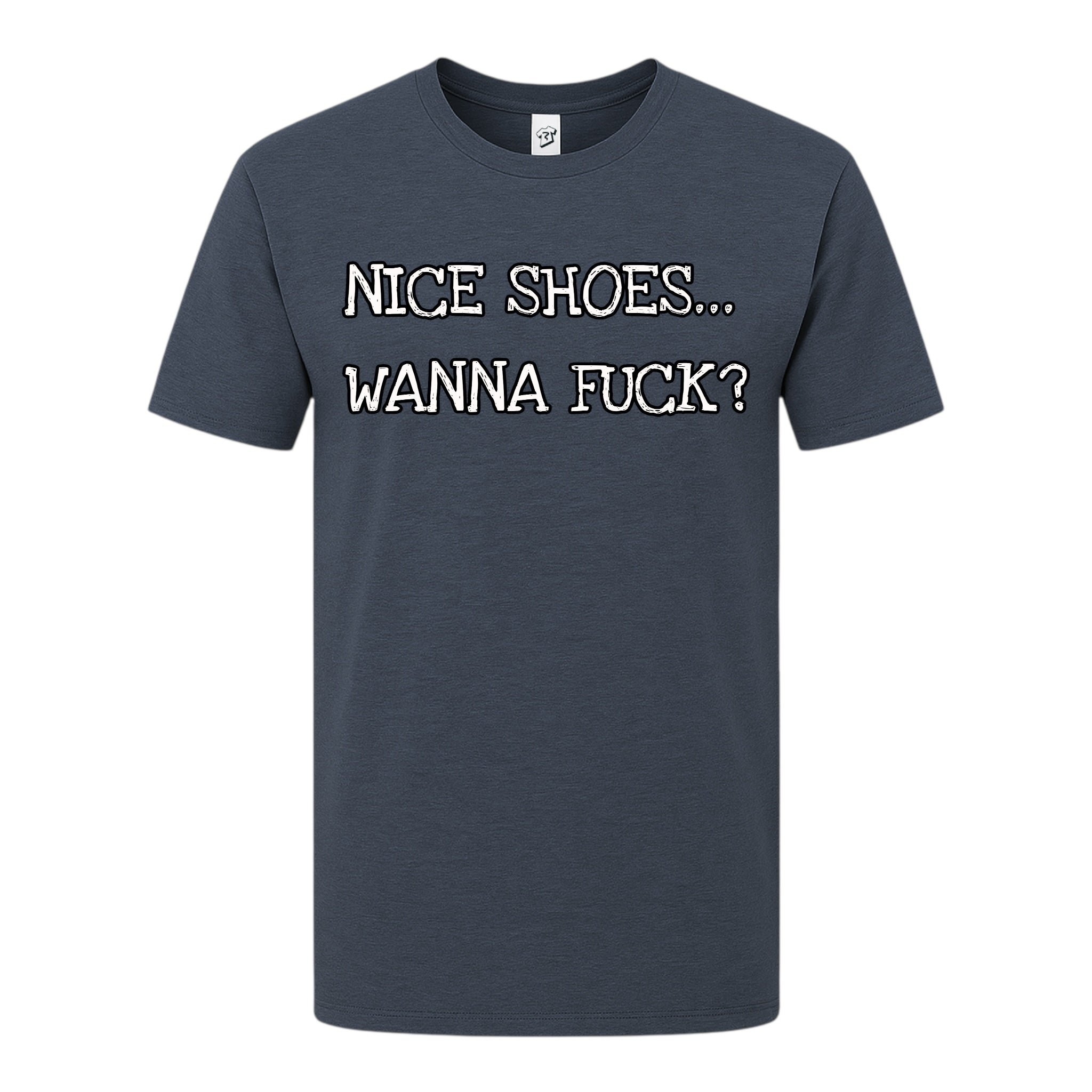 Tees Club graphic tee Nice Shoes...Wanna Fuck? - Premium Tee Black Size M detail