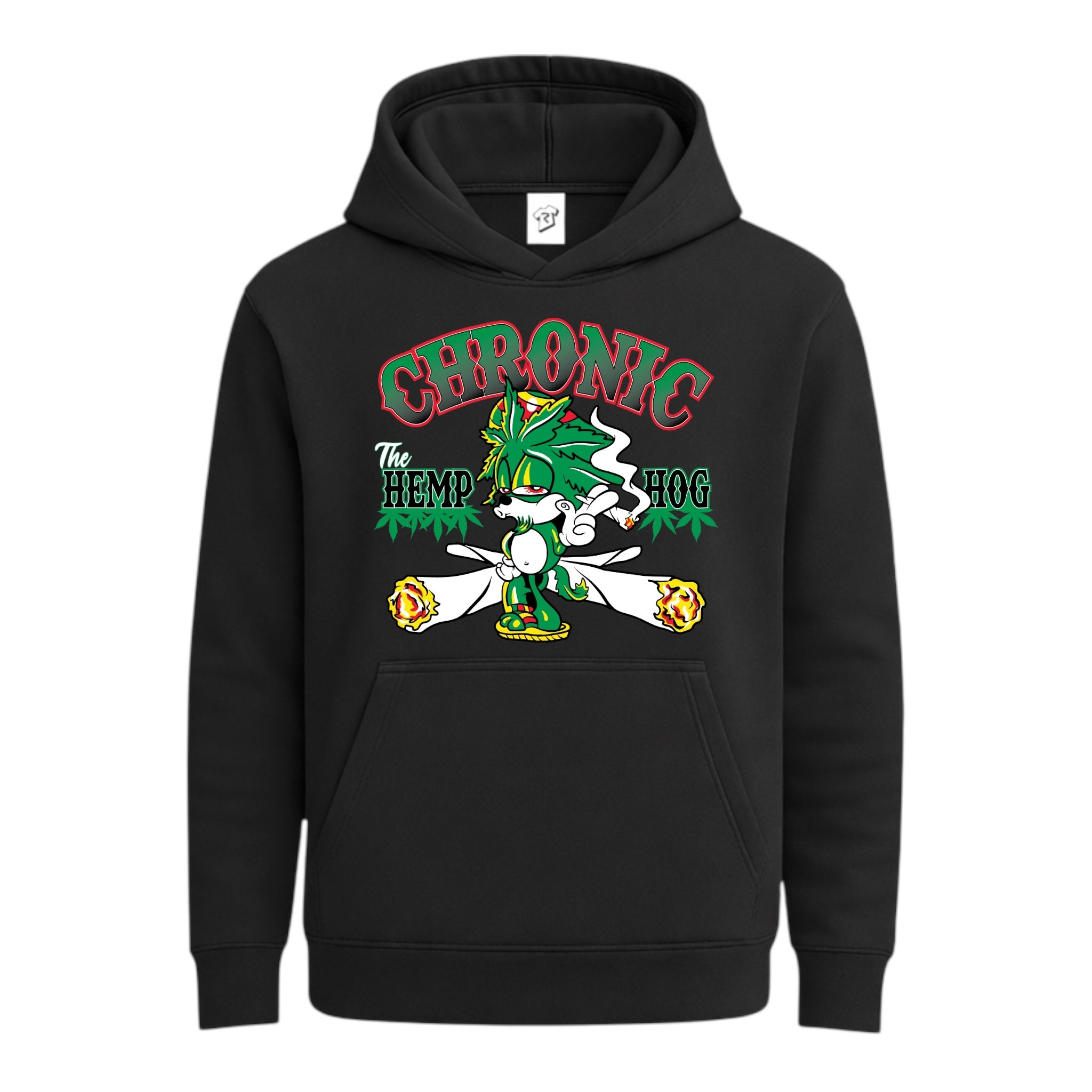 Tees Club streetwear hoodie Chronic Hemp Dog - Hoodie Navy Size L detail