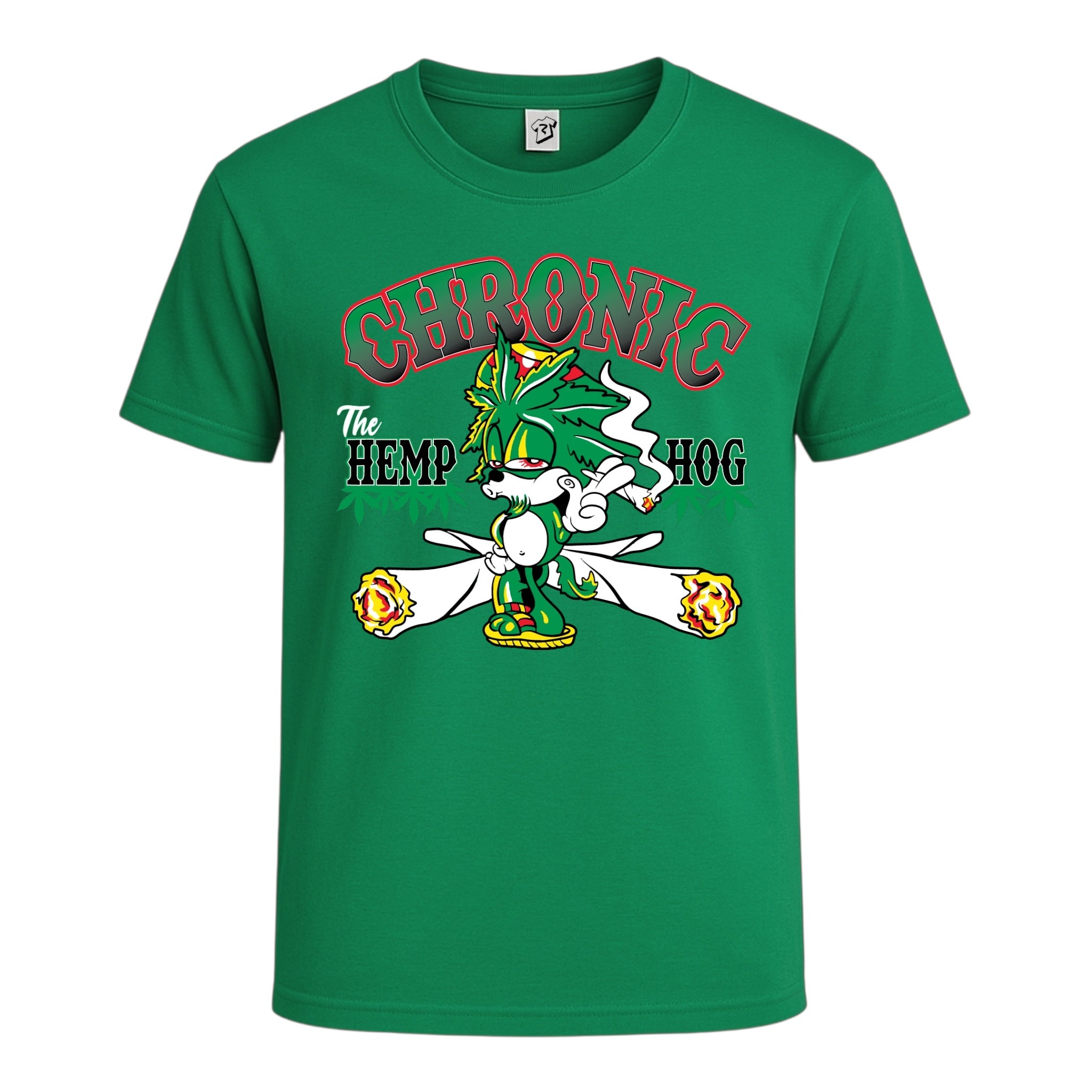 Tees Club graphic tee Chronic Hemp Dog - Cotton Tee Navy Size M detail