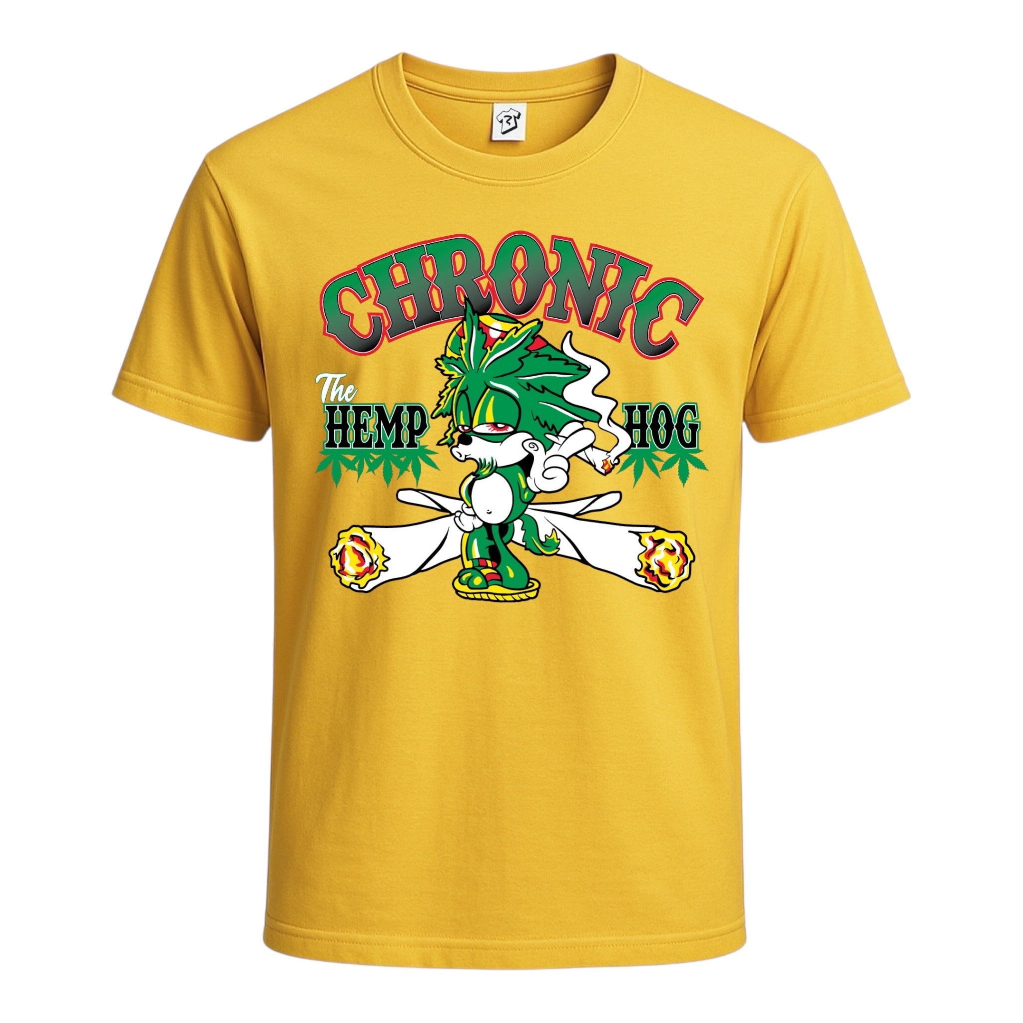 Tees Club graphic tee Chronic Hemp Dog - Cotton Tee Navy Size 2XL detail