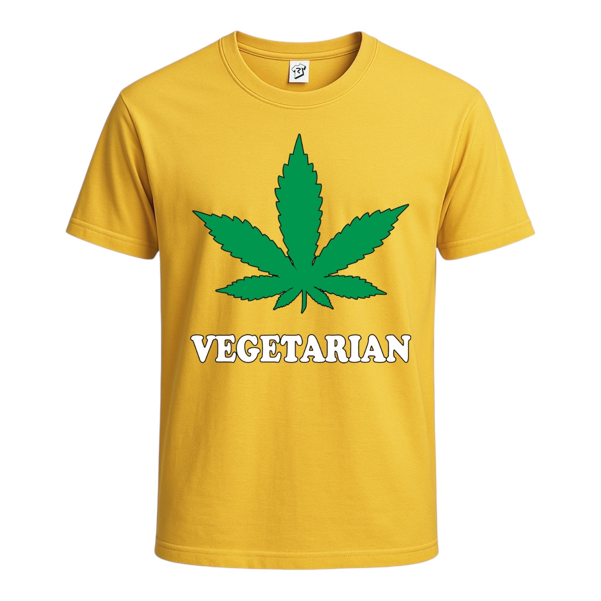 Tees Club graphic tee Vegetarian - Cotton Tee Navy Size S back view