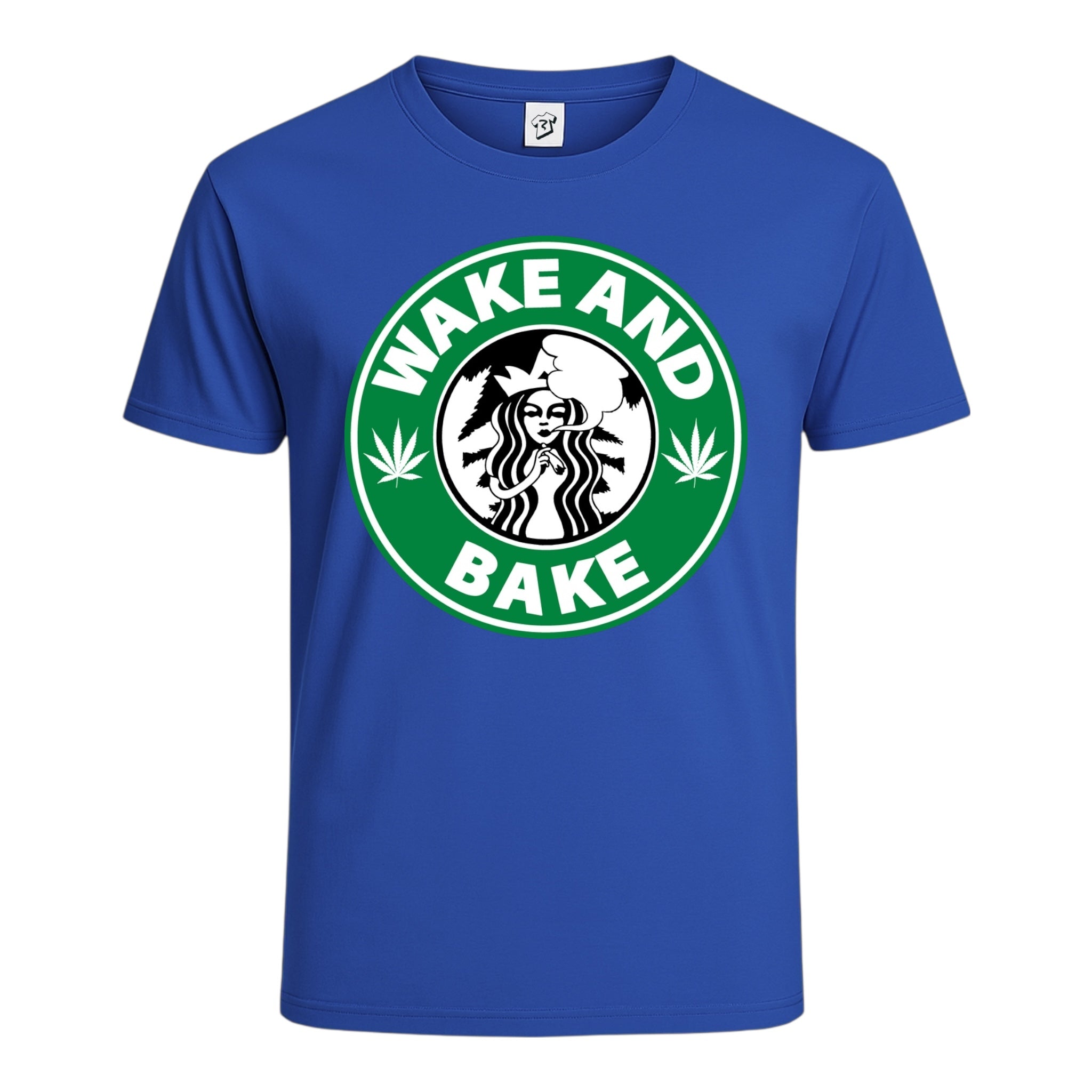 Tees Club graphic tee Wake N' Bake - Cotton Tee Navy Size XL detail