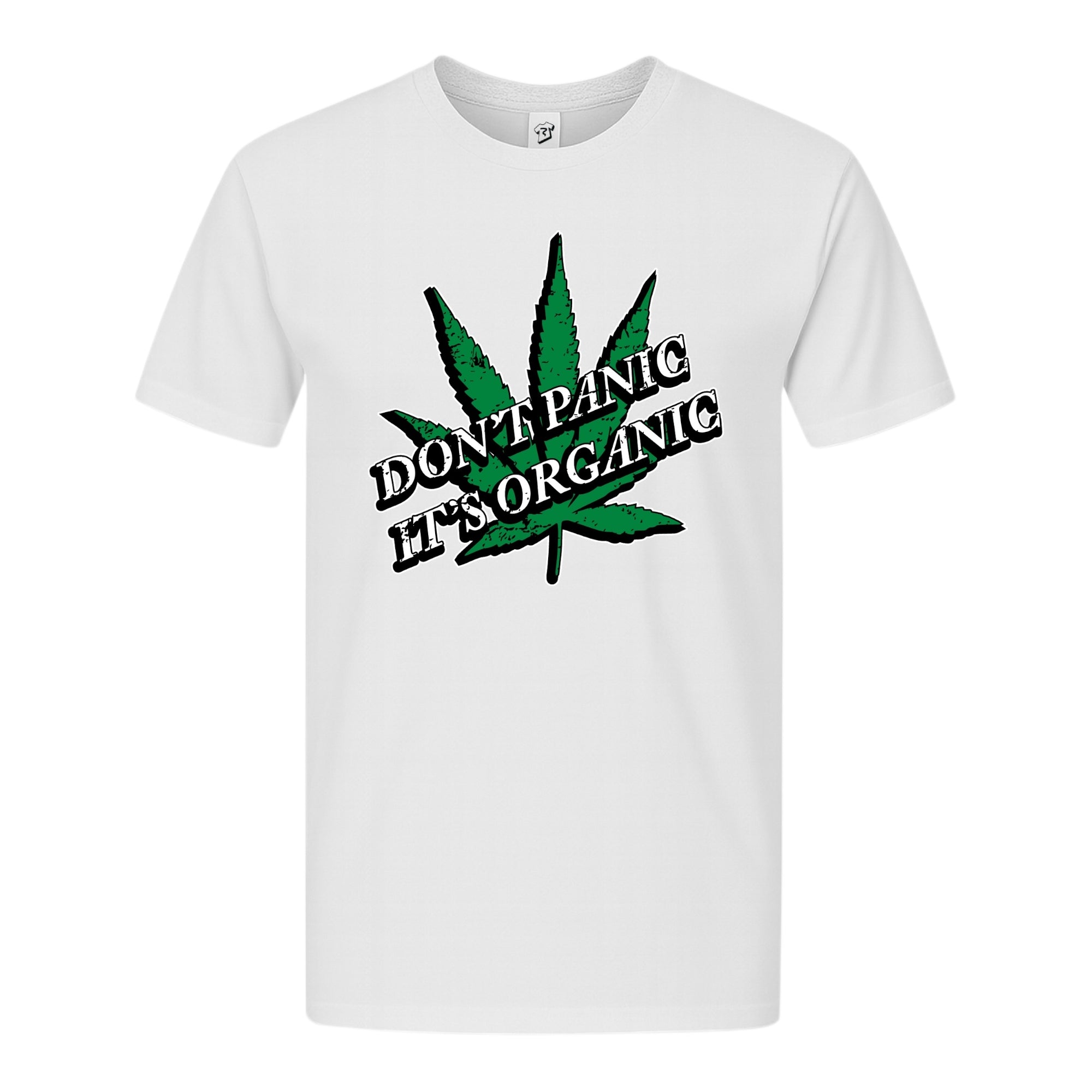 Tees Club graphic tee Don't Panic It's Organic - Premium Tee Black Size S front view