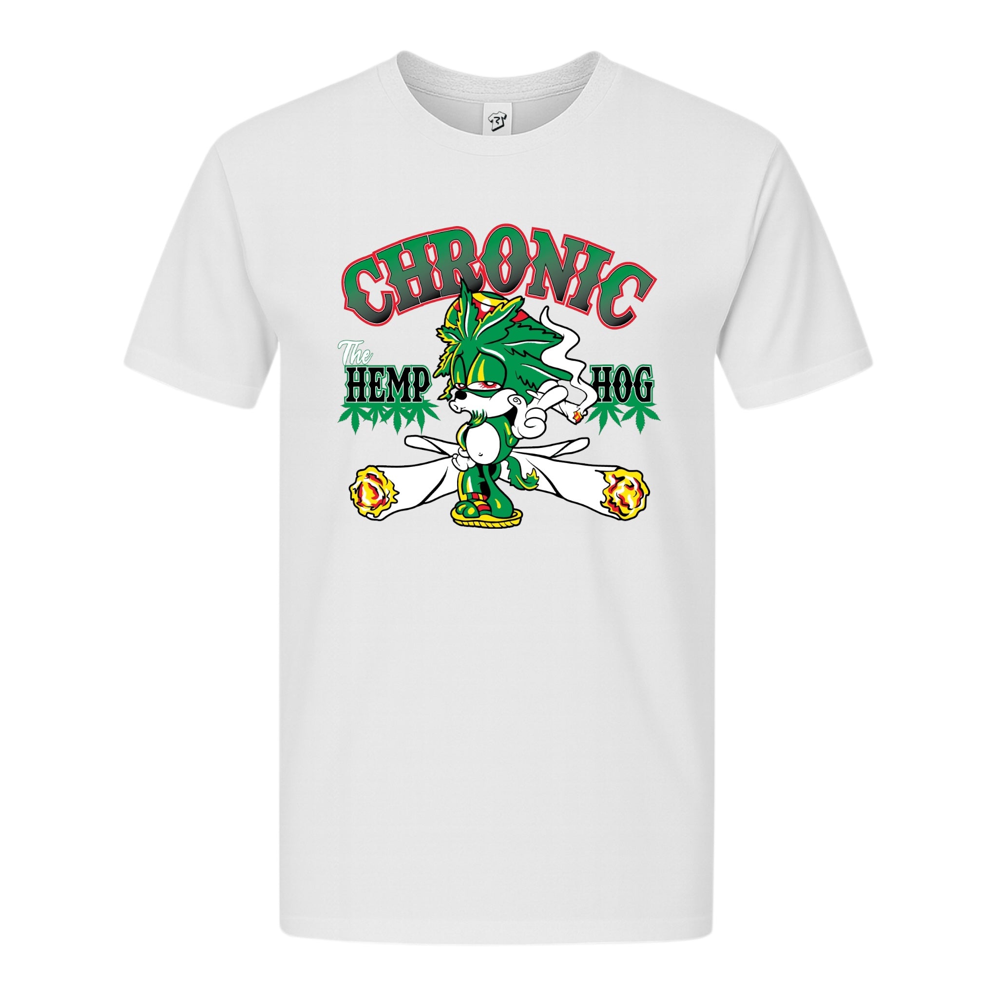 Tees Club graphic tee Chronic Hemp Dog - Premium Tee Black Size S front view