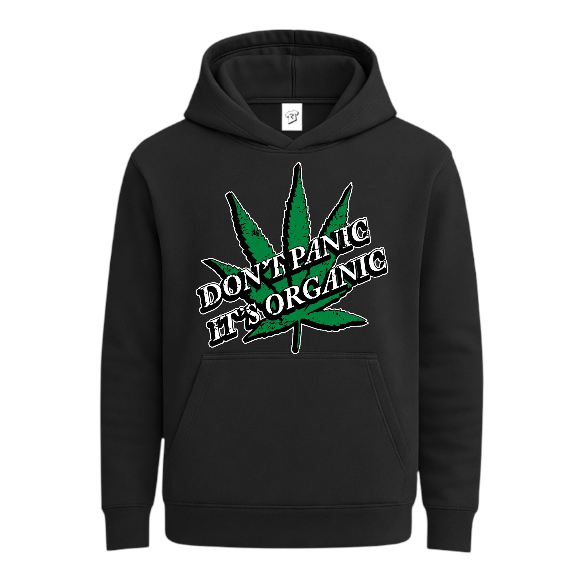 Tees Club streetwear hoodie Don't Panic It's Organic - Hoodie Navy Size M detail
