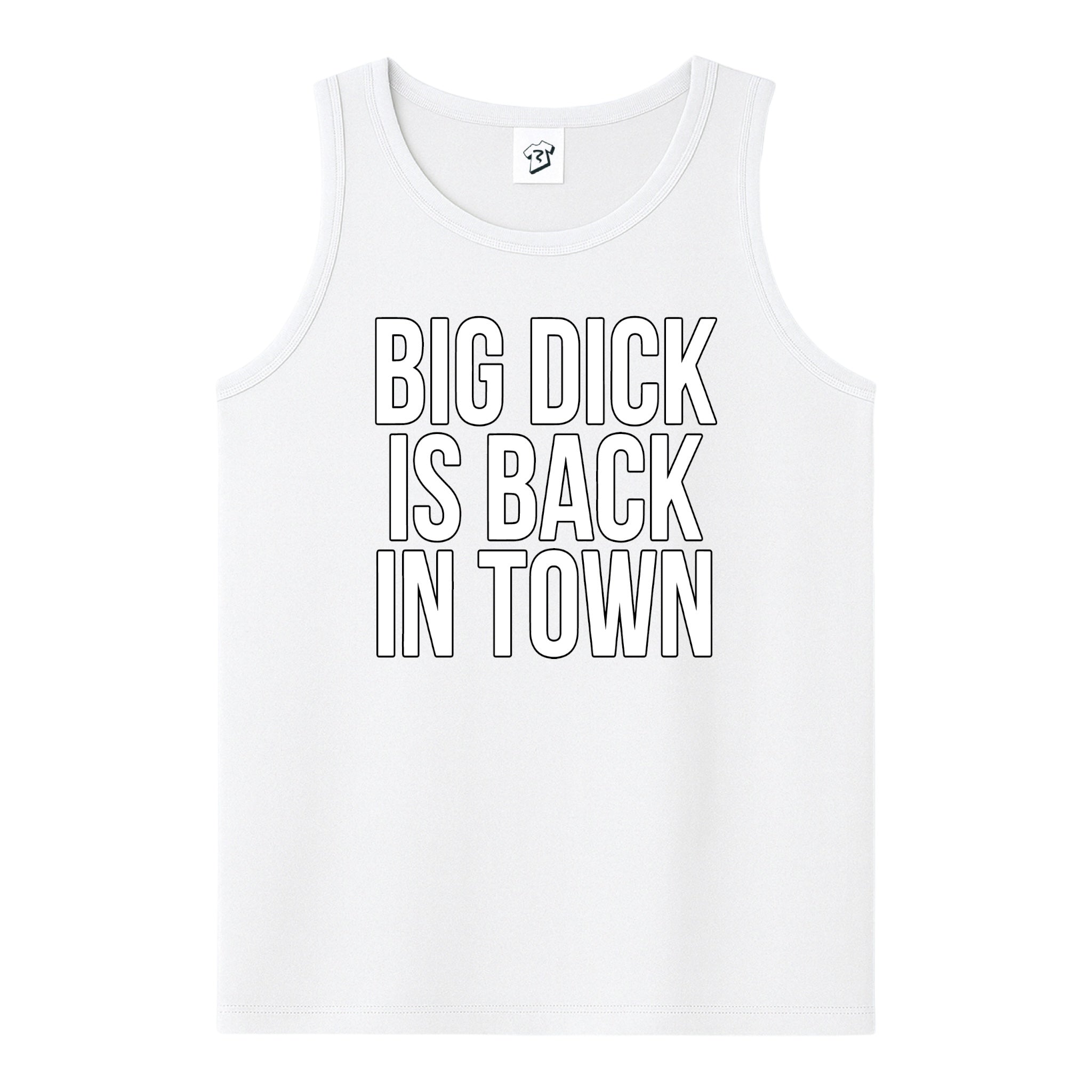 Tees Club tank top Big Dick Is Back in Town - Tank Top Navy Size L detail