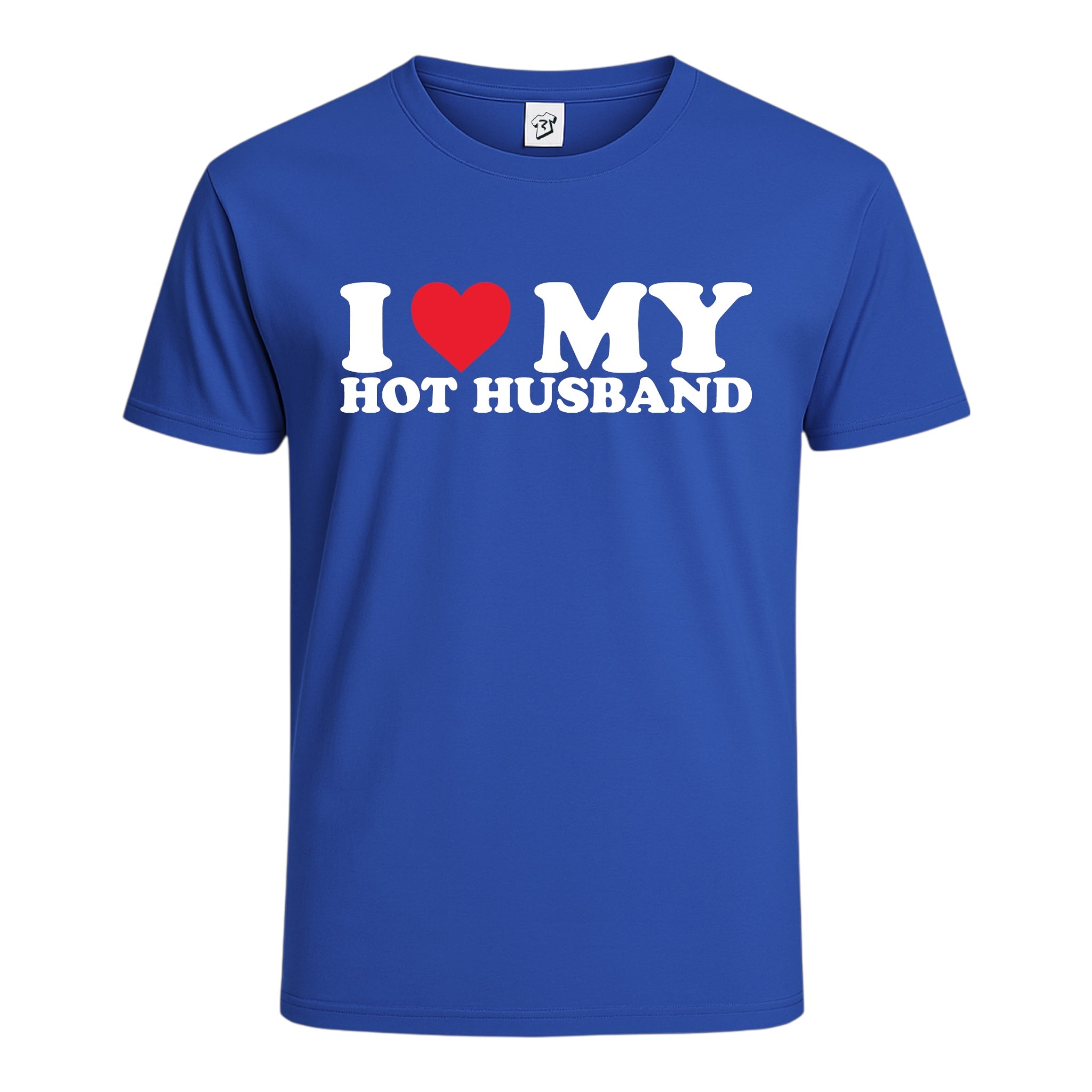 Tees Club graphic tee I Love My Hot Husband - Cotton Tee Navy Size L detail