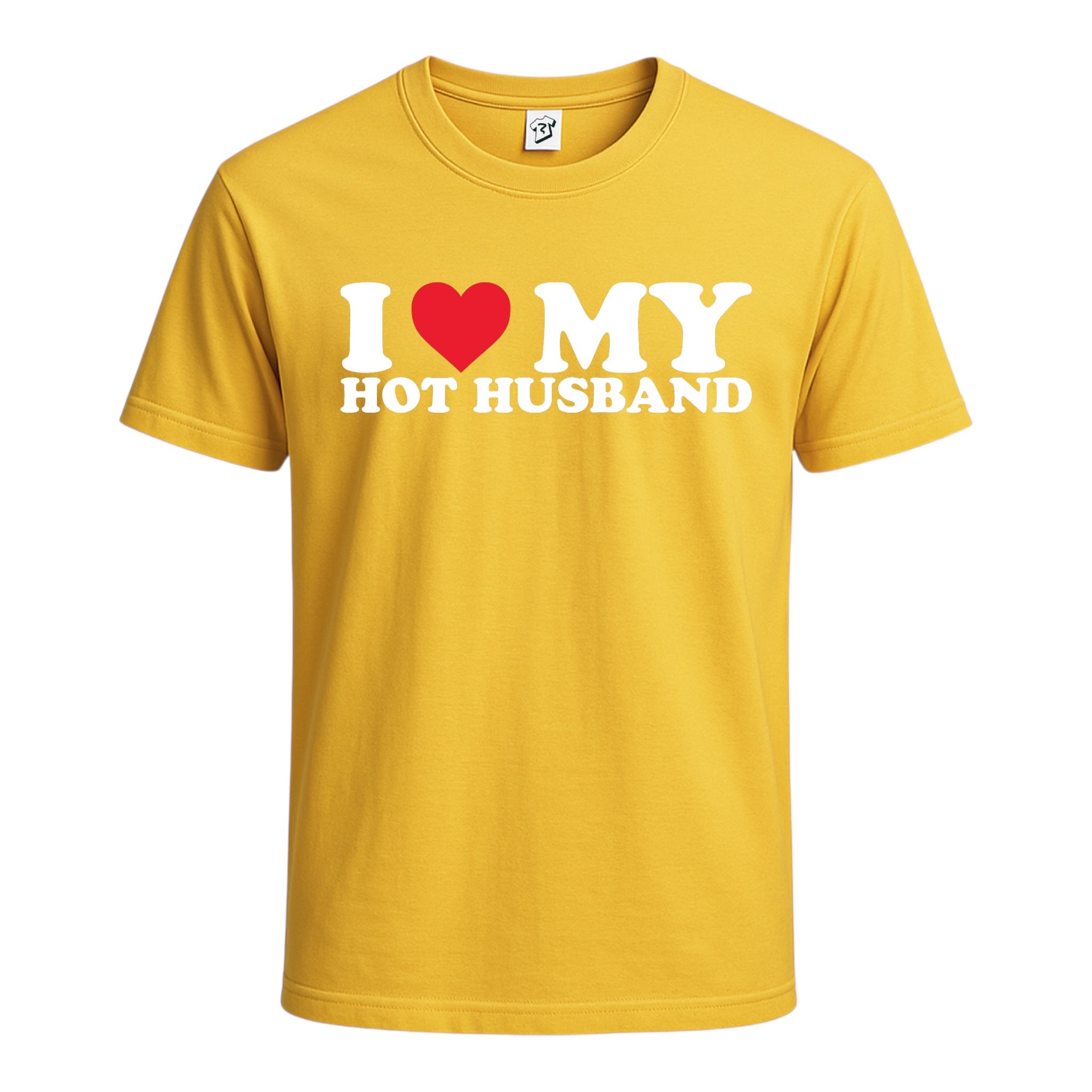 Tees Club graphic tee I Love My Hot Husband - Cotton Tee Navy Size M detail