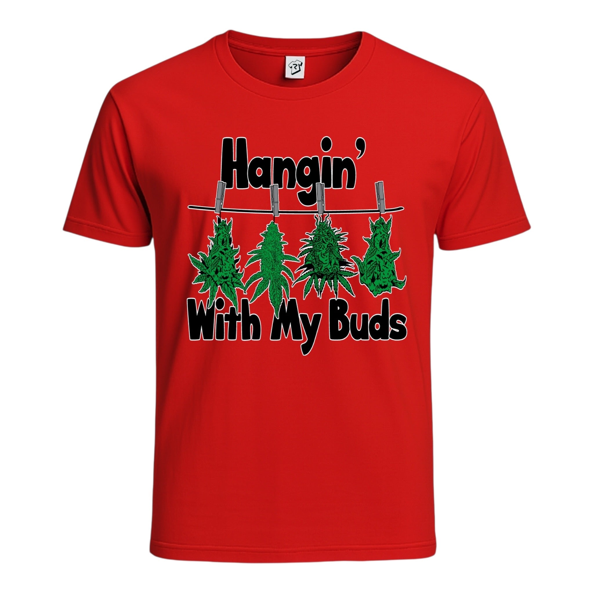 Tees Club graphic tee Hangin' With My Buds - Cotton Tee Navy Size M detail