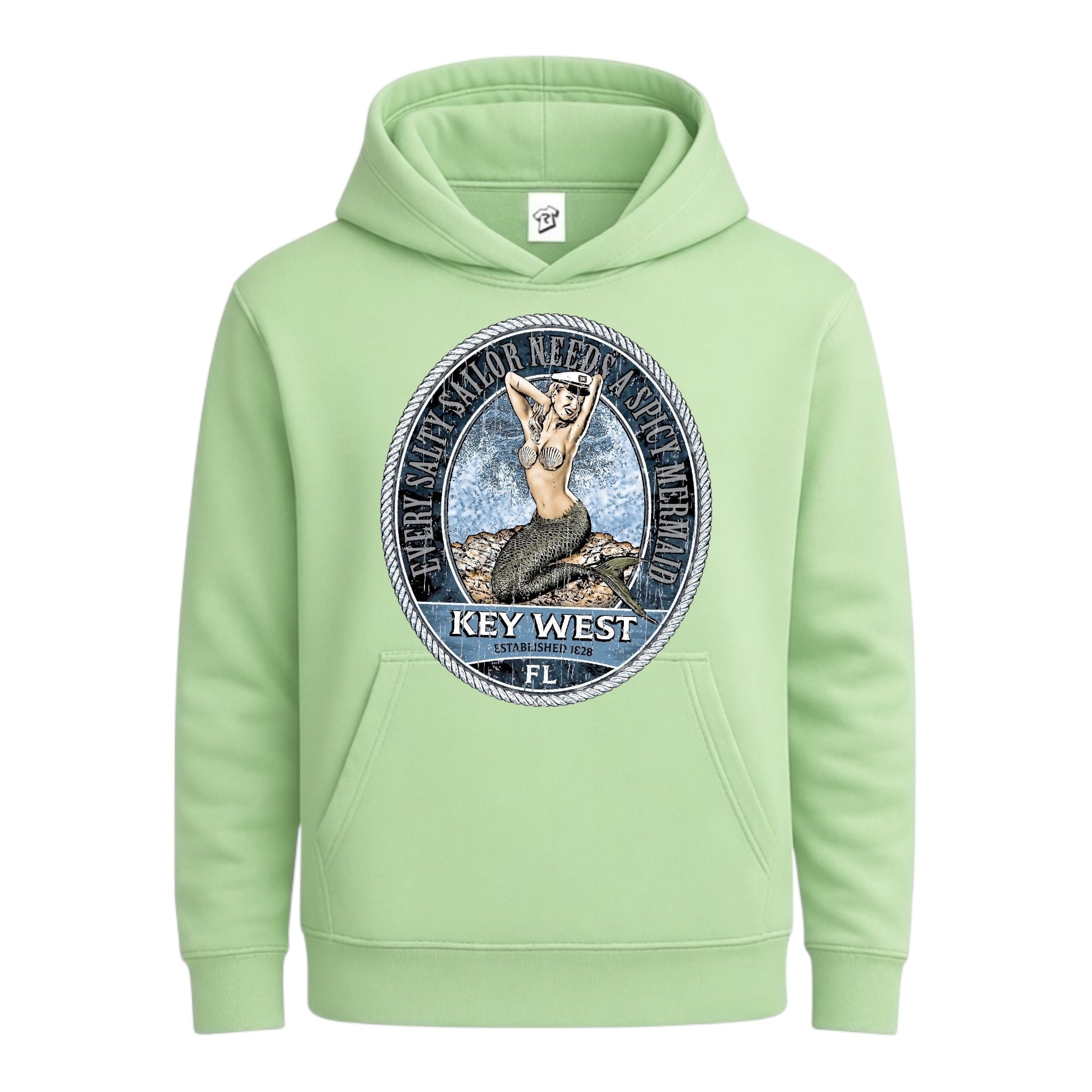 Tees Club streetwear hoodie Mermaid KW - Hoodie Navy Size M detail