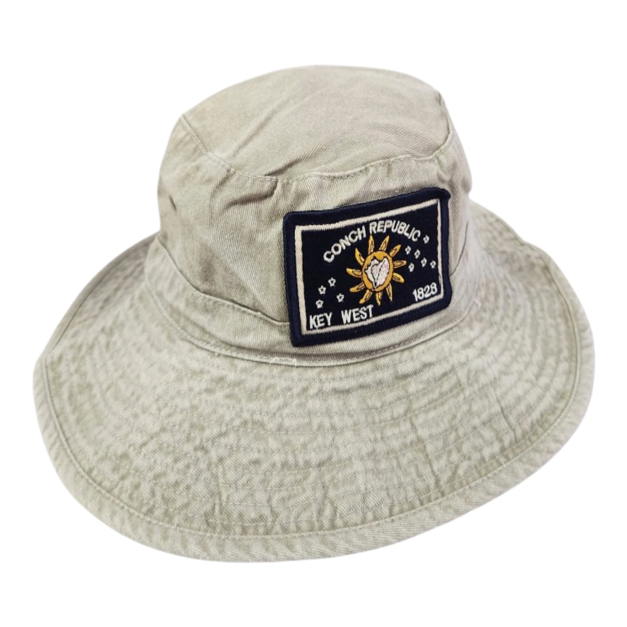 Tees Club bucket hat Conch Republic Gray - Bucket Hat KW front view