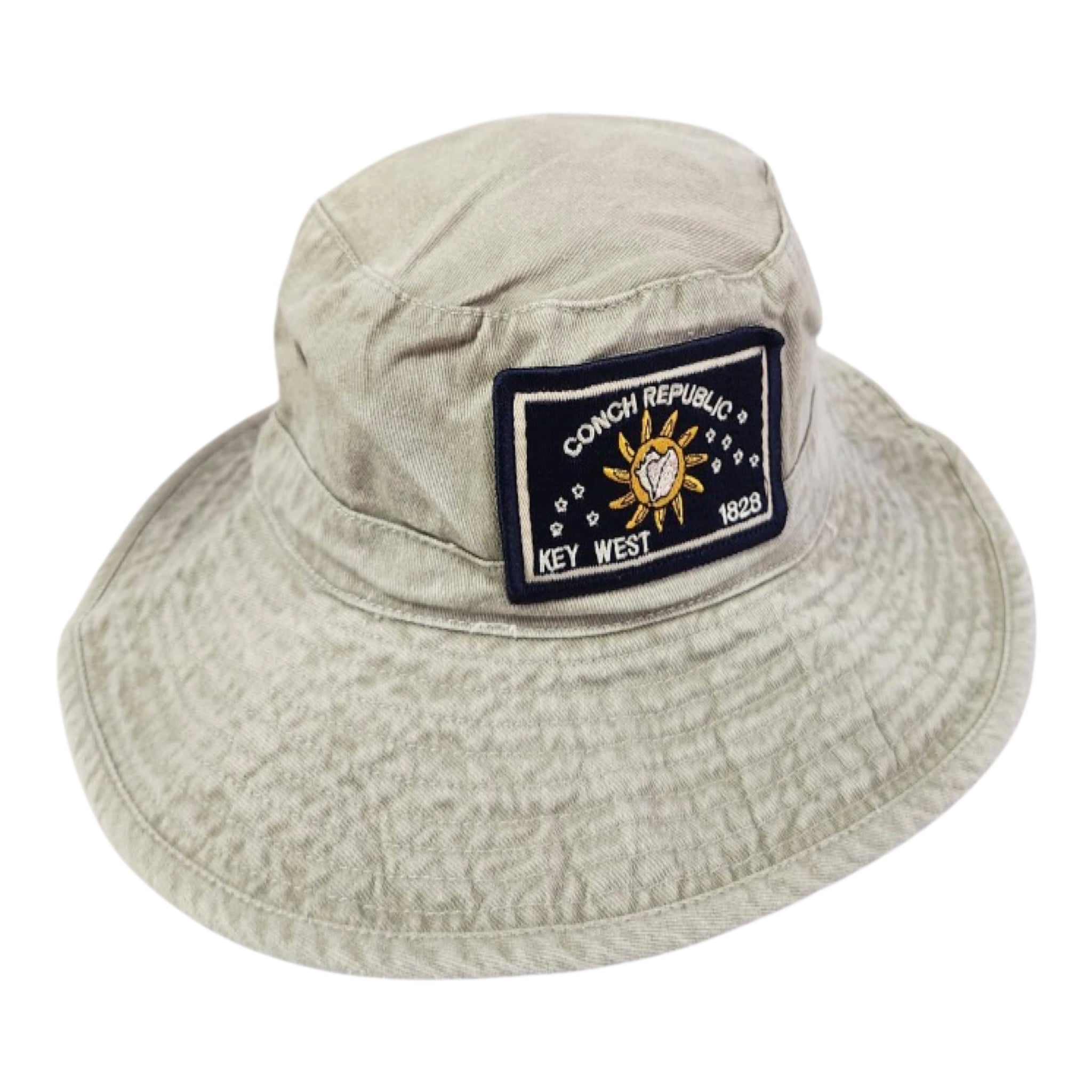 Tees Club bucket hat Conch Republic Gray - Bucket Hat KW front view