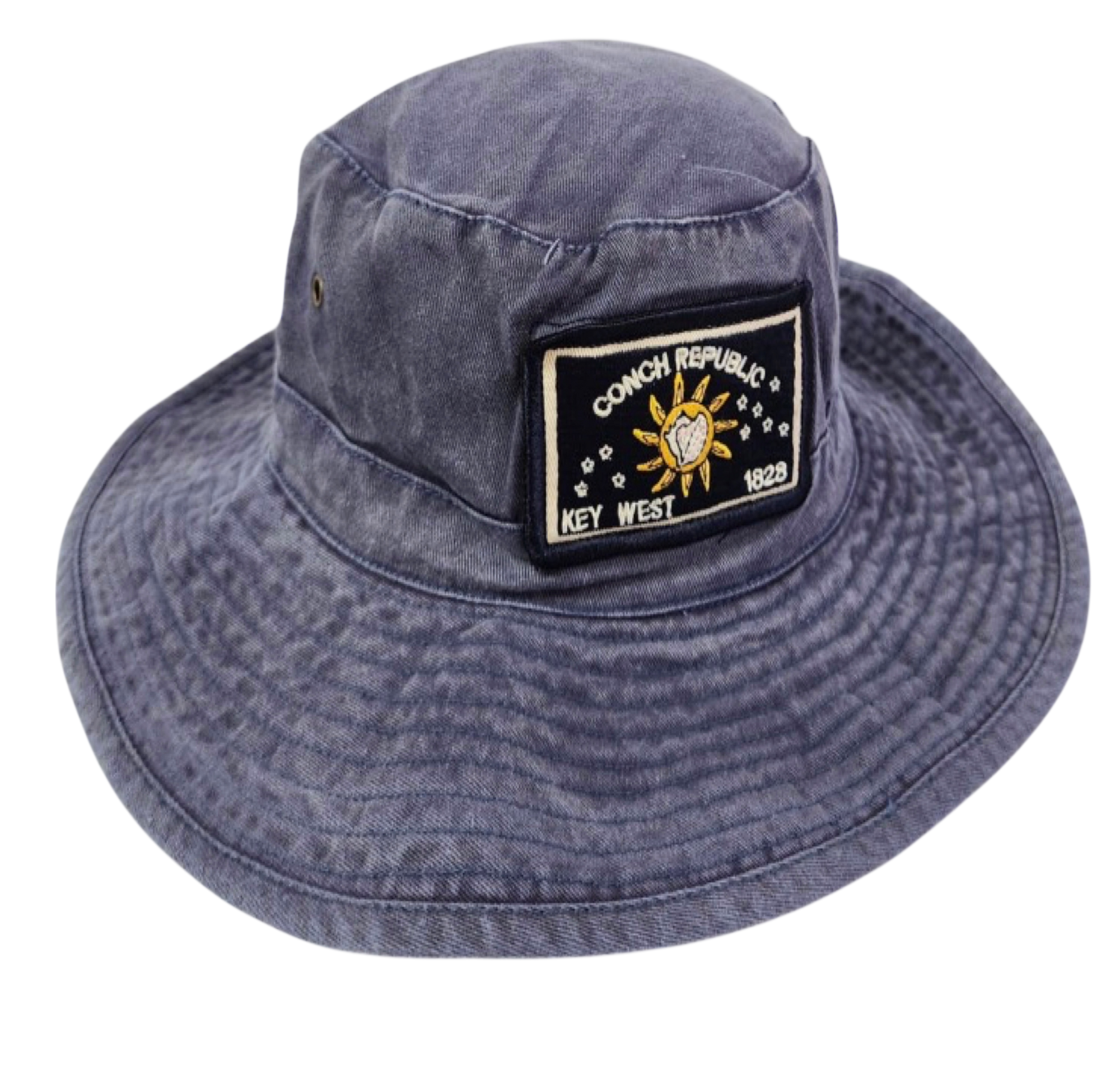 Tees Club bucket hat Conch Republic Blue - Bucket Hat KW back view