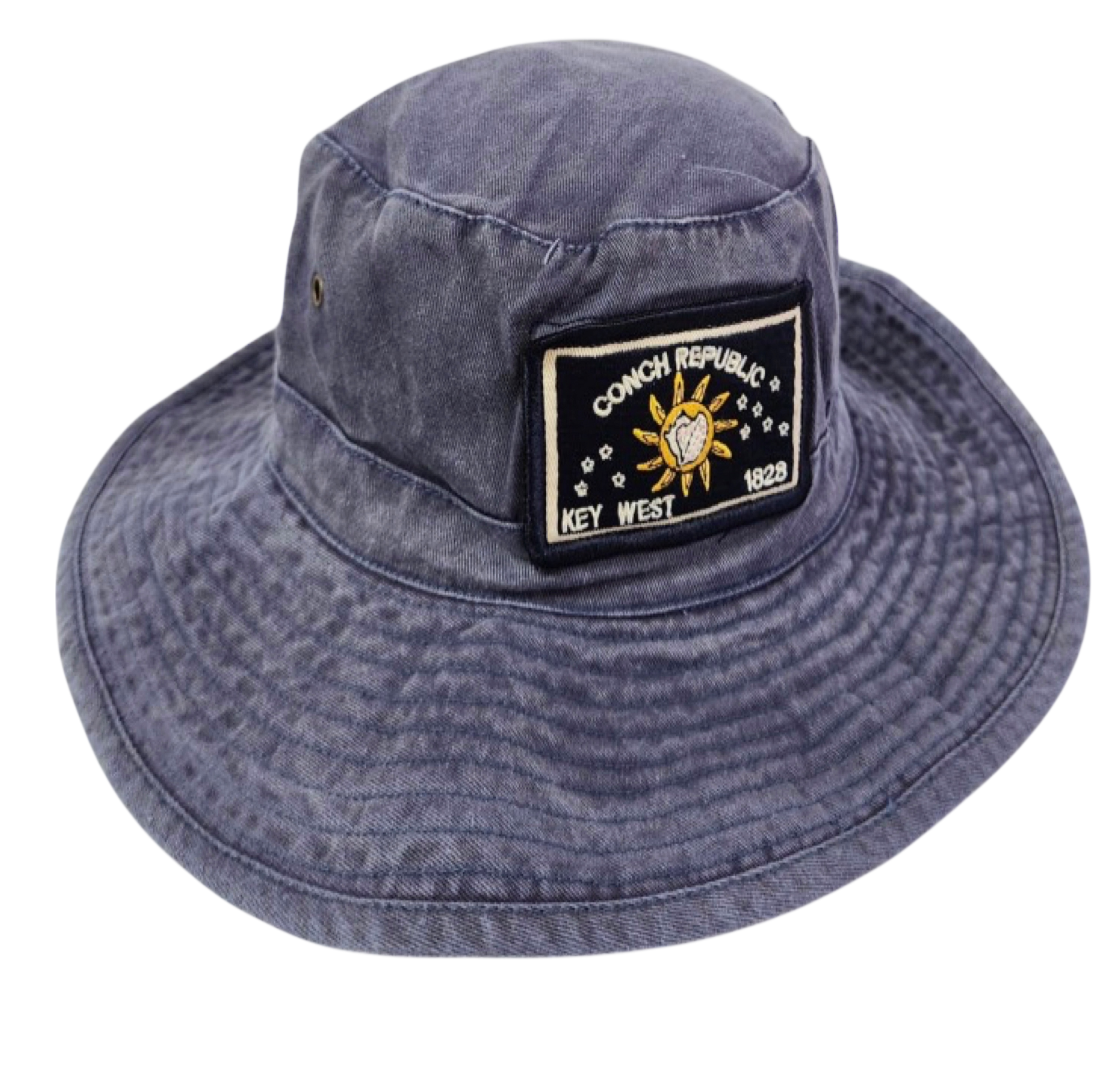 Tees Club bucket hat Conch Republic Blue - Bucket Hat KW back view