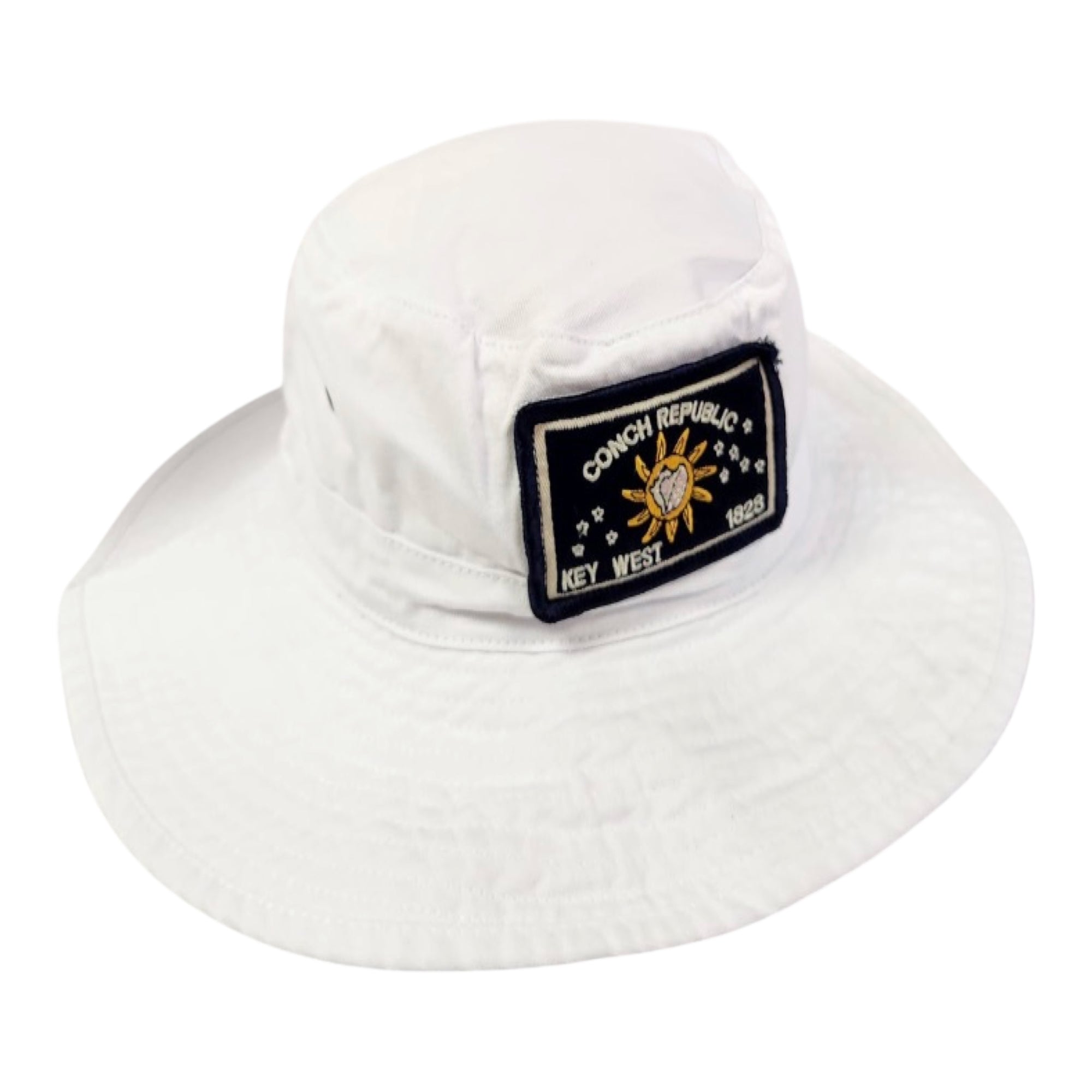 Tees Club bucket hat Conch Republic White - Bucket Hat KW front view