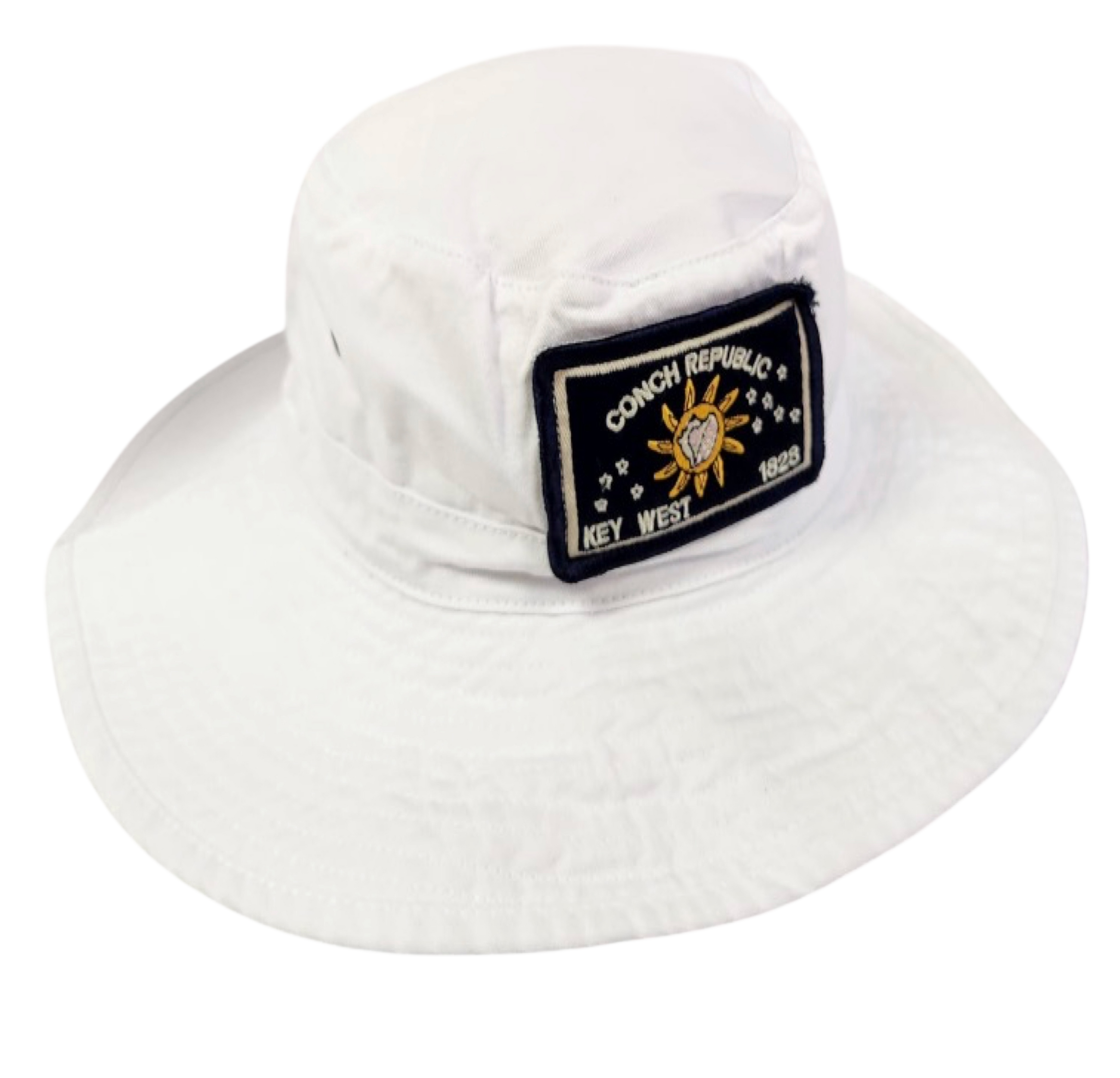 Tees Club bucket hat Conch Republic White - Bucket Hat KW back view