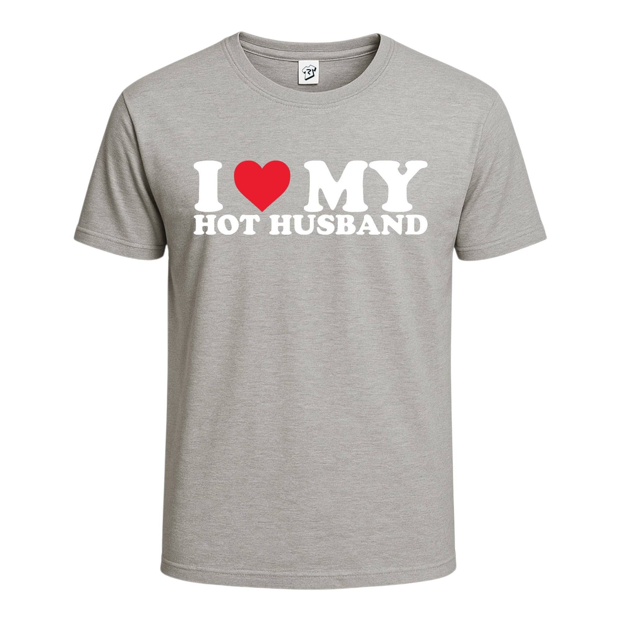 Tees Club graphic tee I Love My Hot Husband - Cotton Tee Navy Size S back view