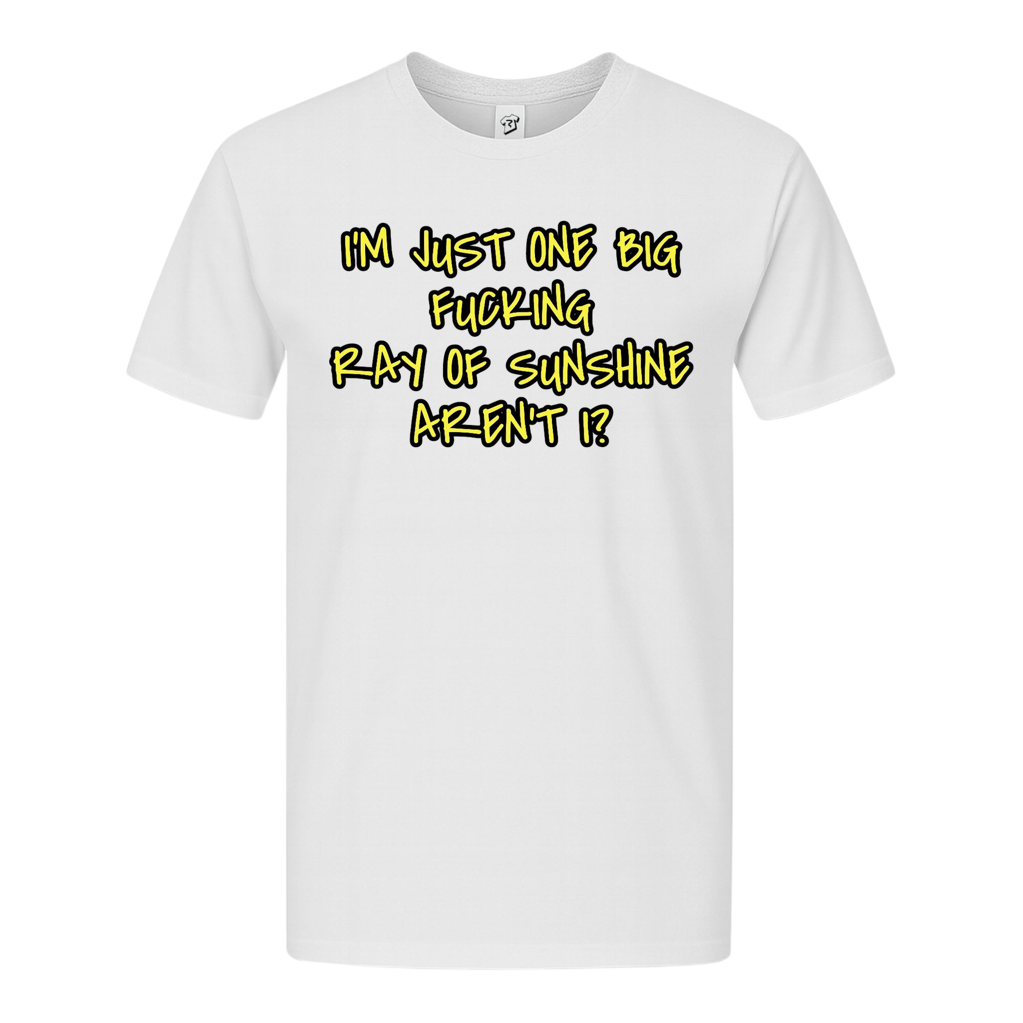 Tees Club graphic tee I'm Just One Big Fucking Ray of Sunshine - Premium Tee Black Size S back view