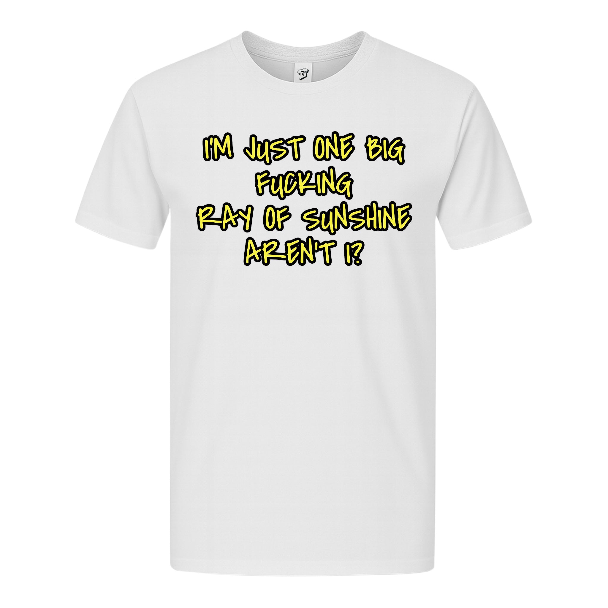 Tees Club graphic tee I'm Just One Big Fucking Ray of Sunshine - Premium Tee Black Size S back view