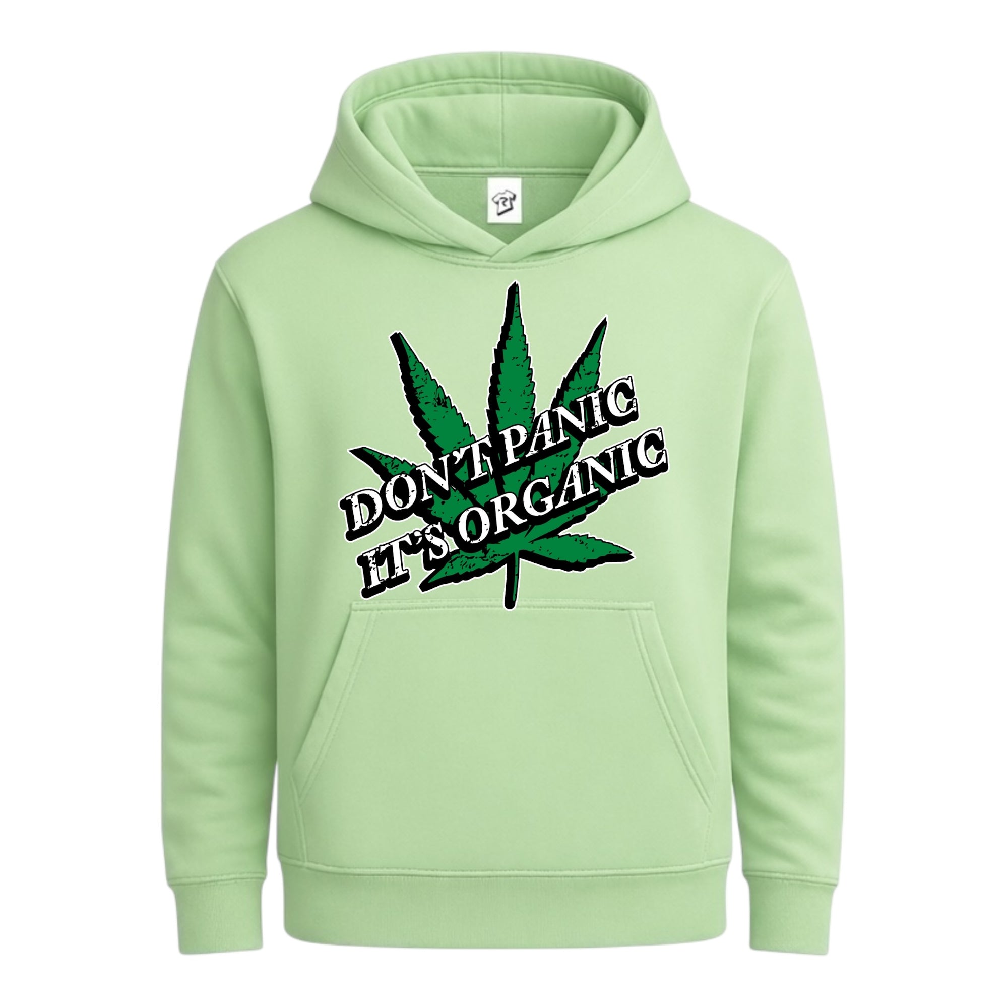 Tees Club streetwear hoodie Don't Panic It's Organic - Hoodie Navy Size S back view