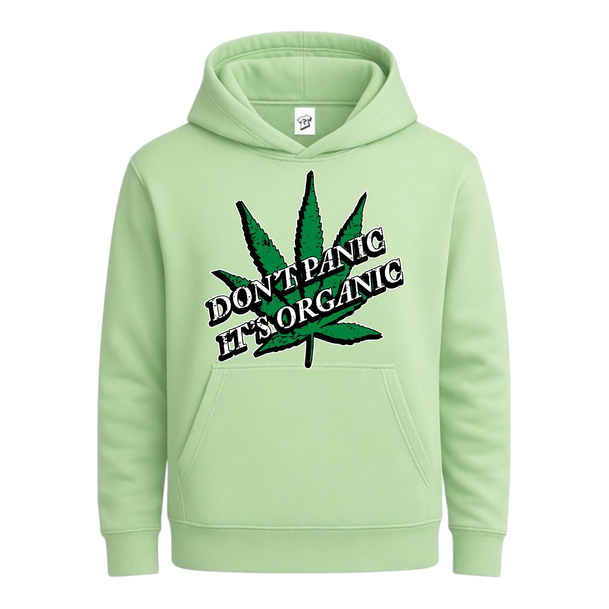 Tees Club streetwear hoodie Don't Panic It's Organic - Hoodie Navy Size S back view