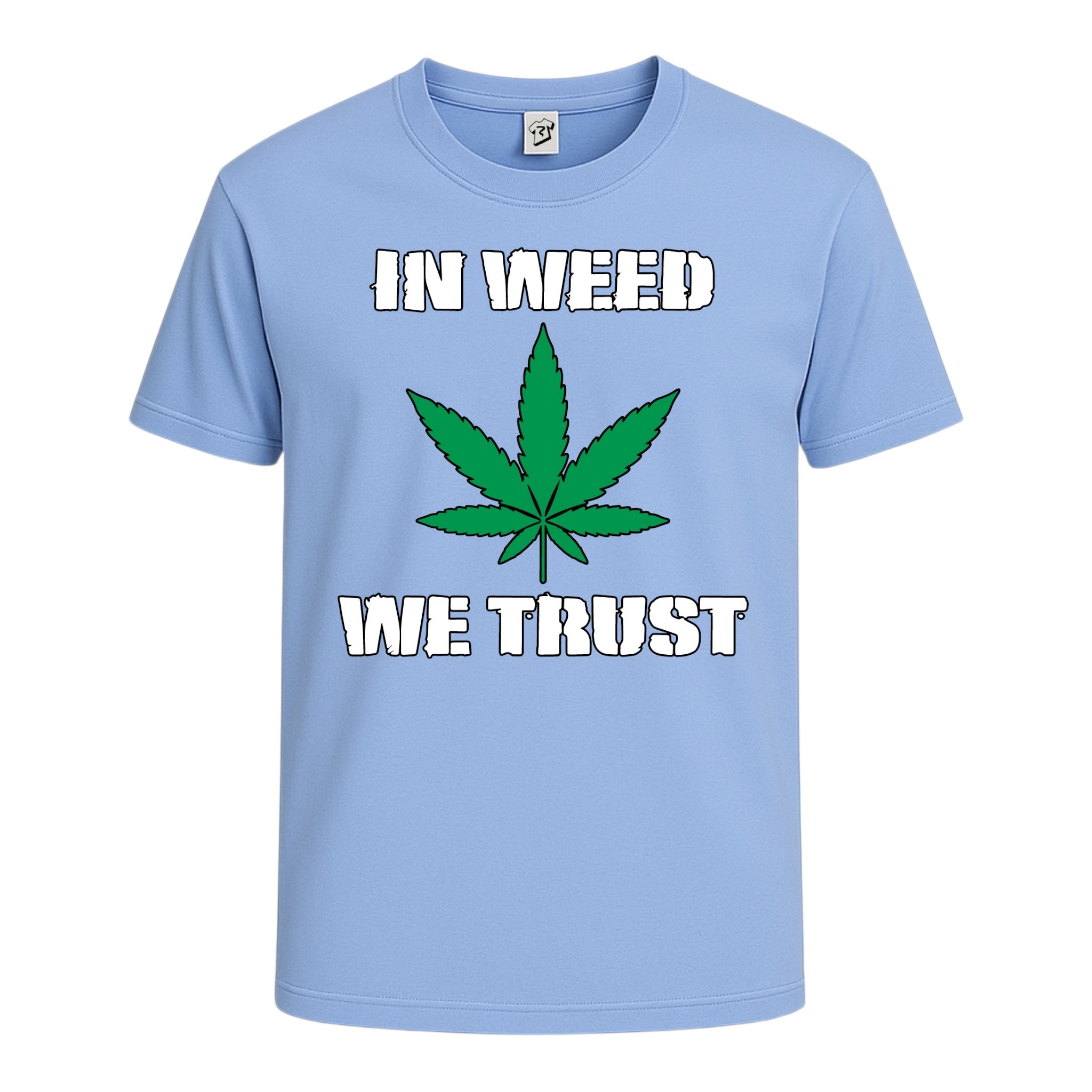 Tees Club graphic tee In Weed We Trust - Cotton Tee Navy Size L detail