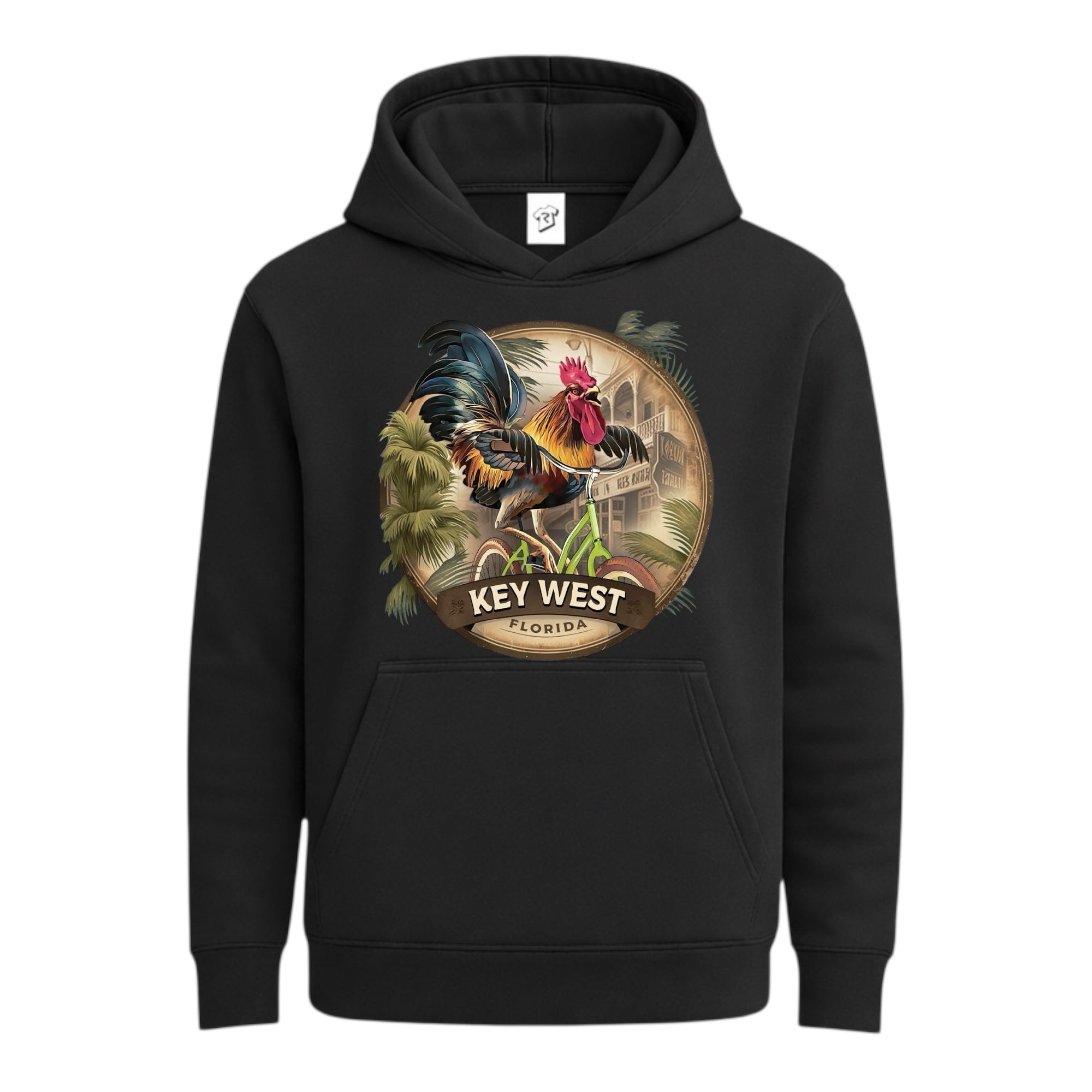 Tees Club streetwear hoodie Bike Rooster KW - Hoodie Navy Size S front view