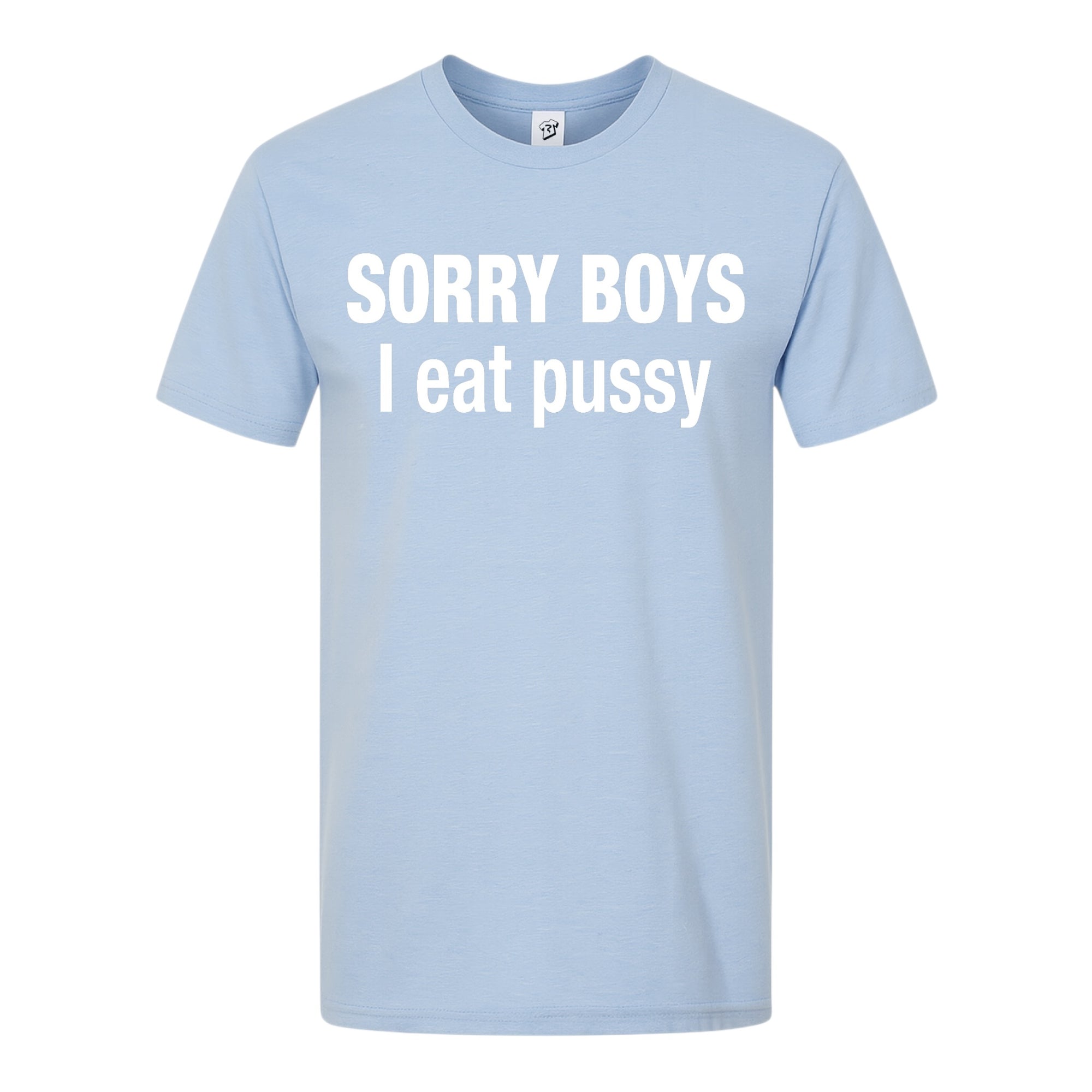 Tees Club graphic tee Sorry Boys I Eat Pussy - Premium Tee Black Size S back view