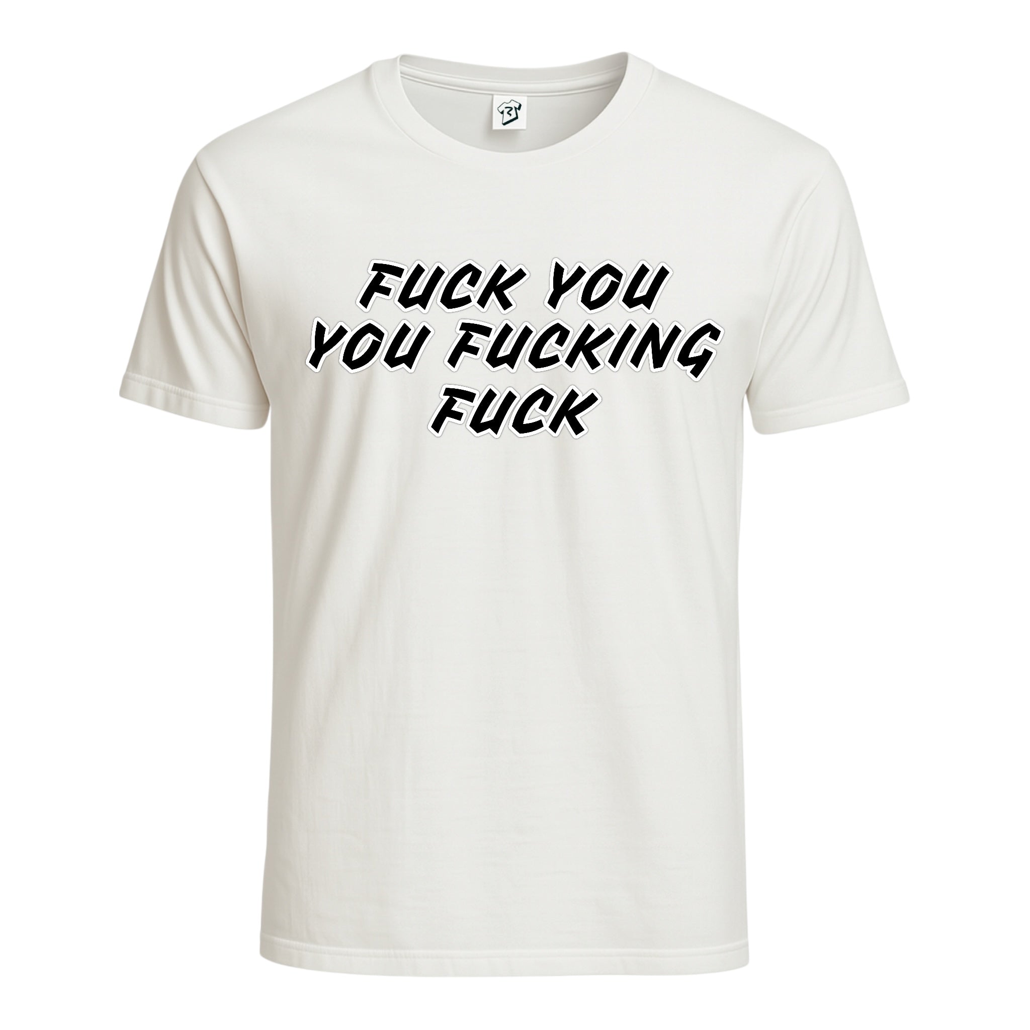 Tees Club graphic tee Fuck You You Fucking Fuck - Cotton Tee Navy Size XL detail