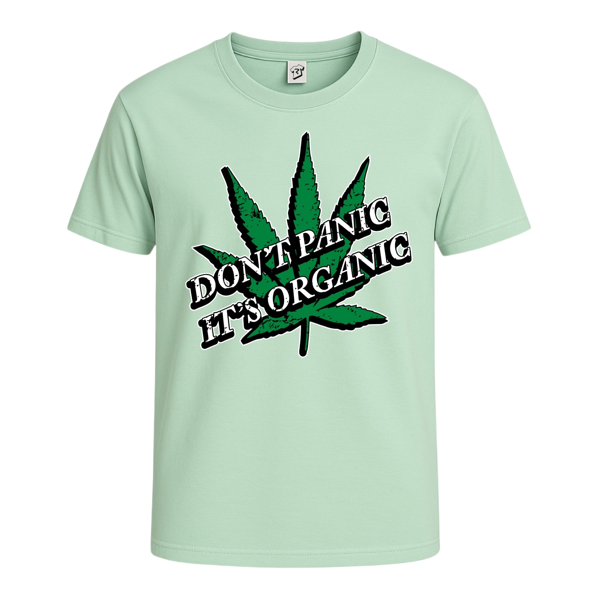 Tees Club graphic tee Don't Panic It's Organic - Cotton Tee Navy Size 2XL detail